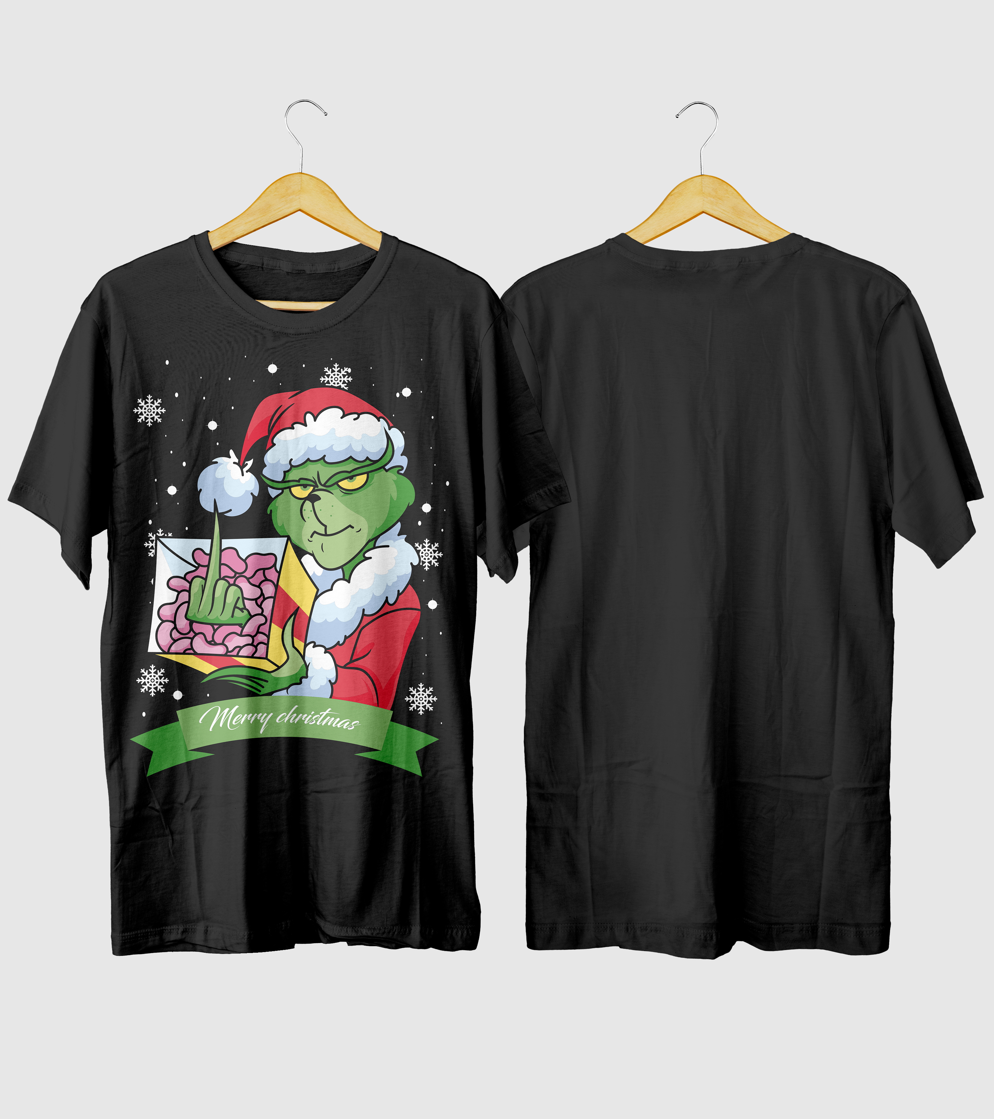 Polera Navidad Dedo Medio