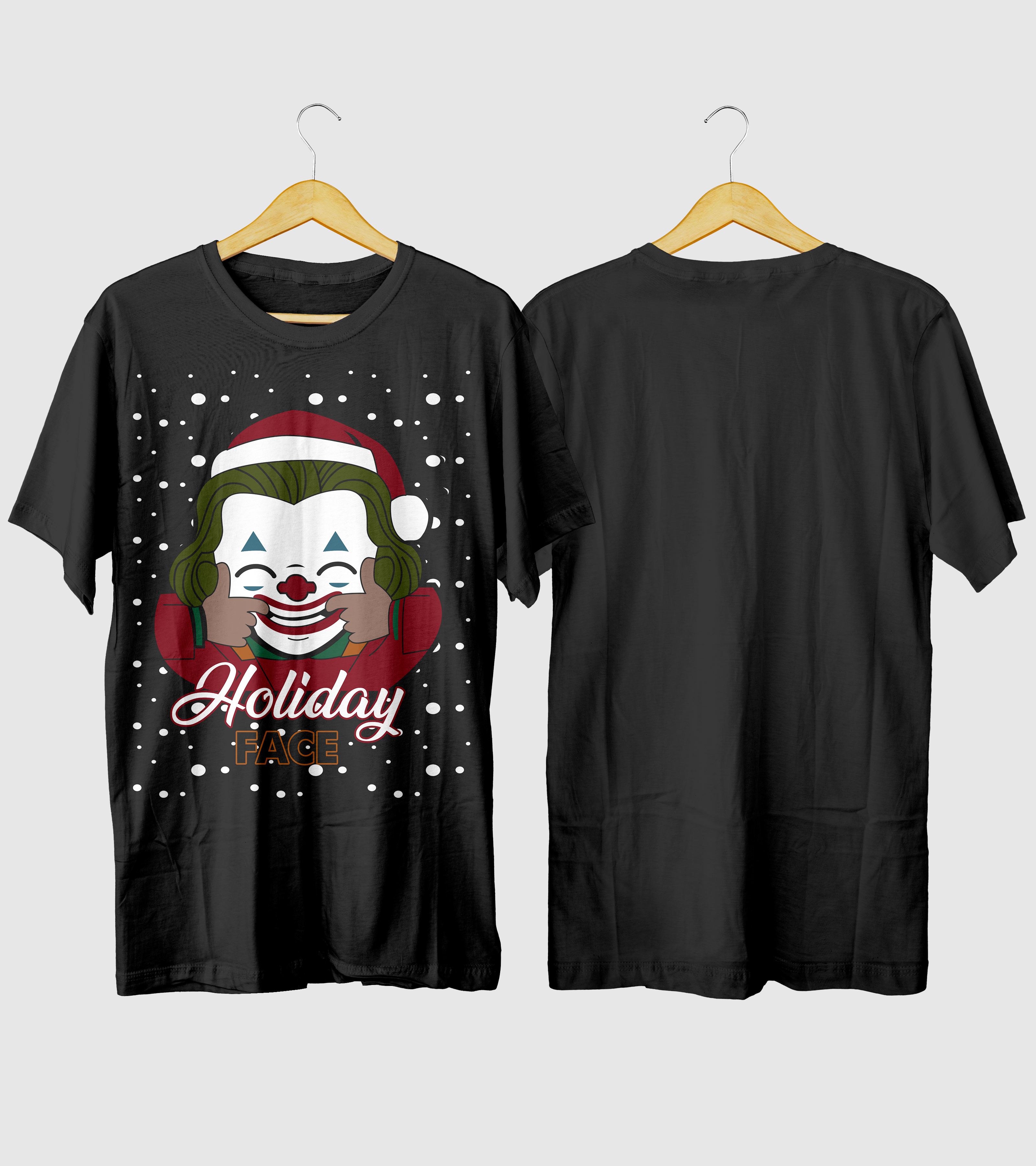 Polera Navidad Holiday Face