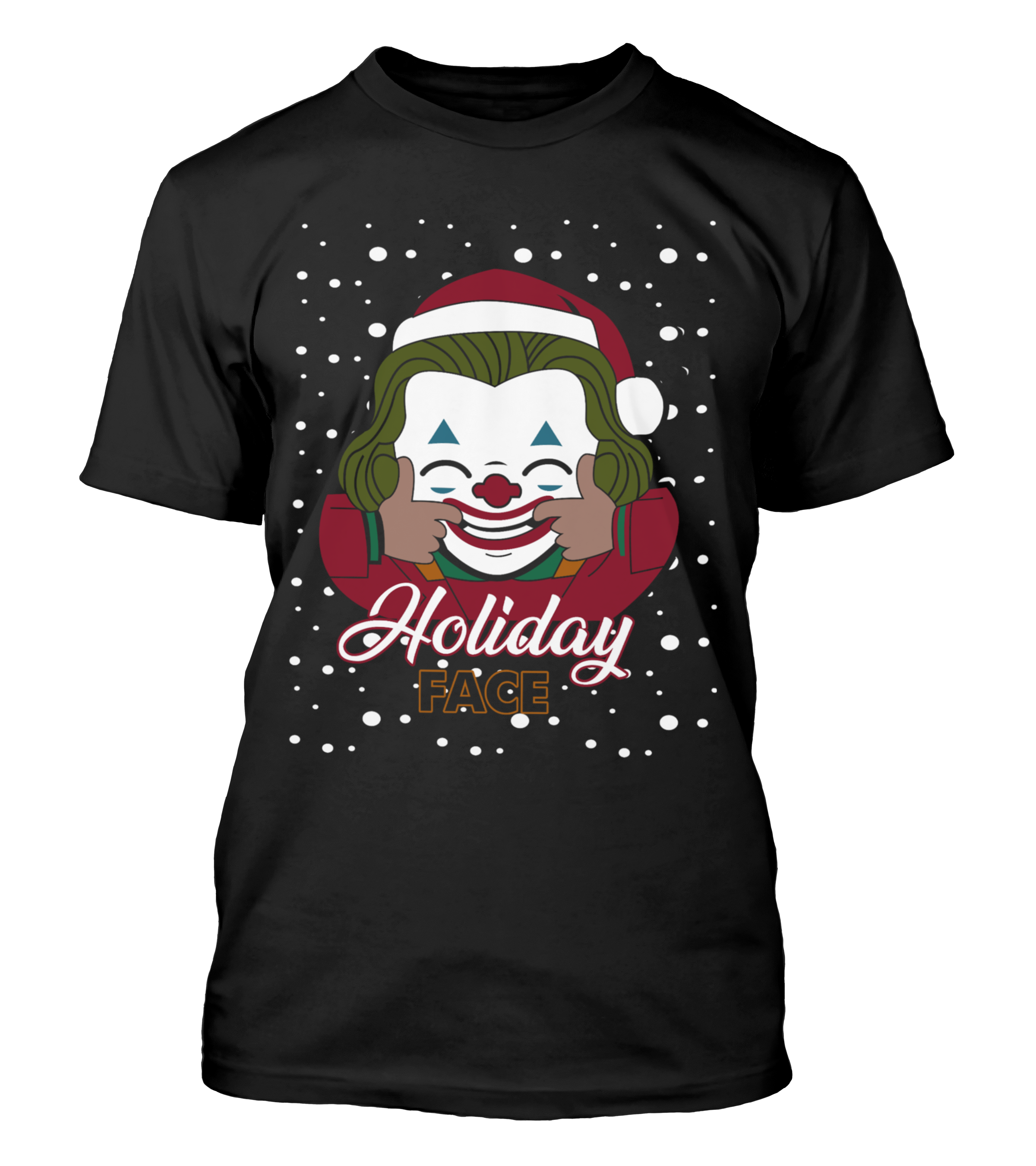 Polera Navidad Holiday Face