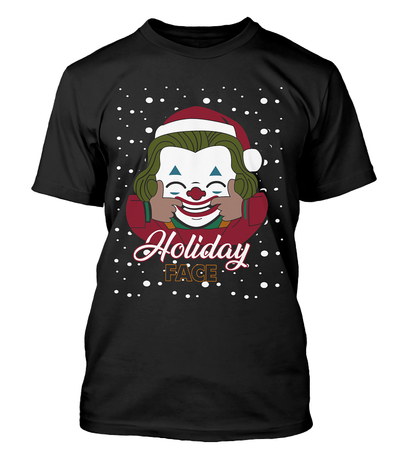 Polera Navidad Holiday Face