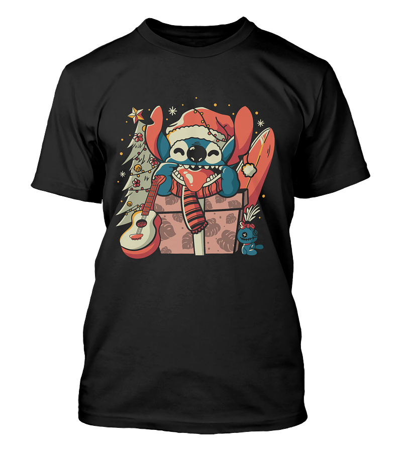 Polera Navidad Extraterrestre Azul Navideño