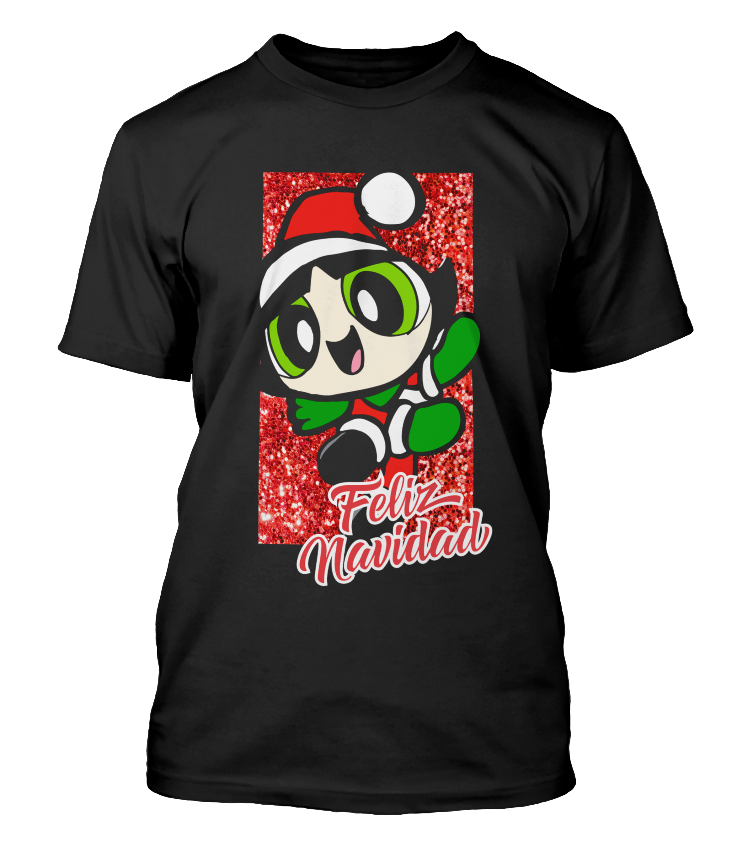 Polera Navidad Chica Verde Navideña