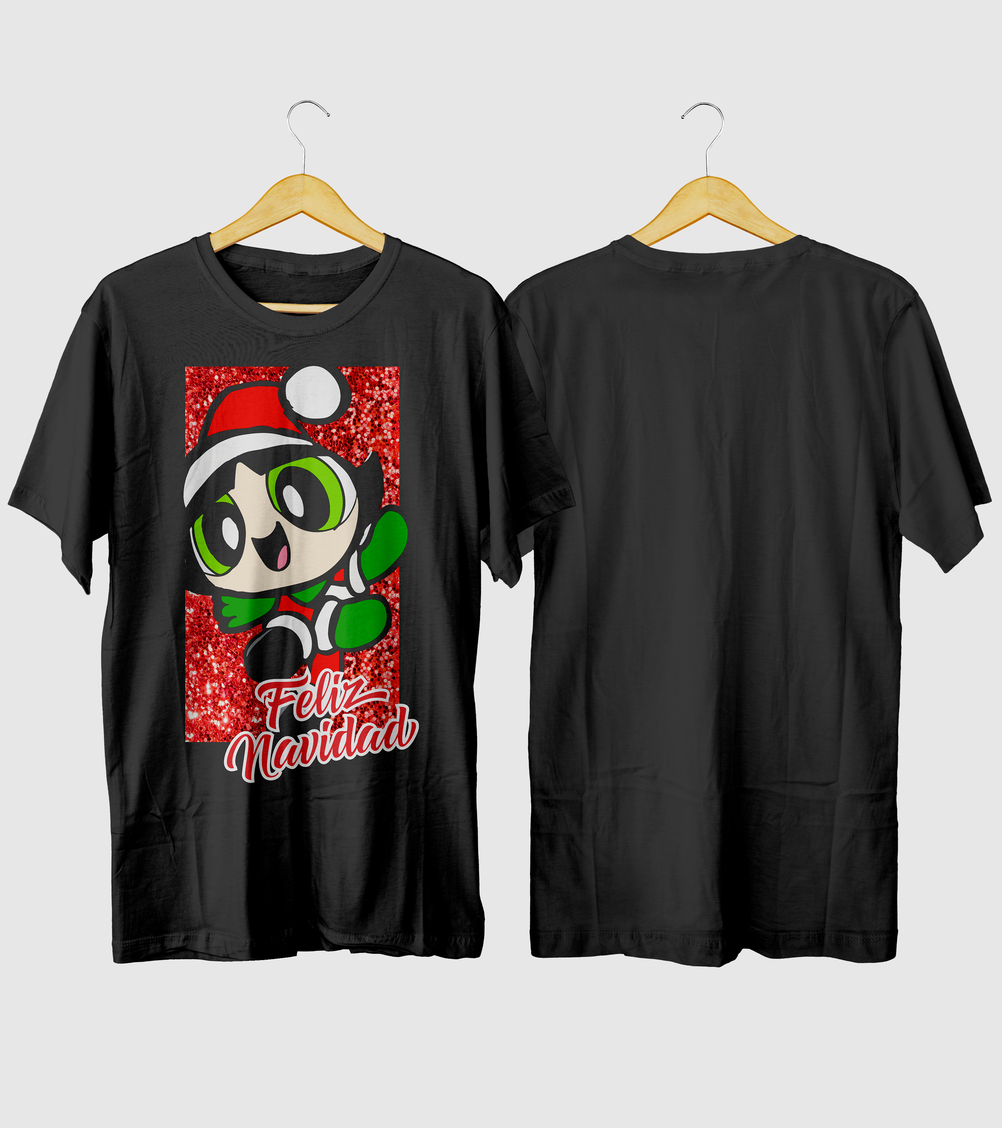 Polera Navidad Chica Verde Navideña