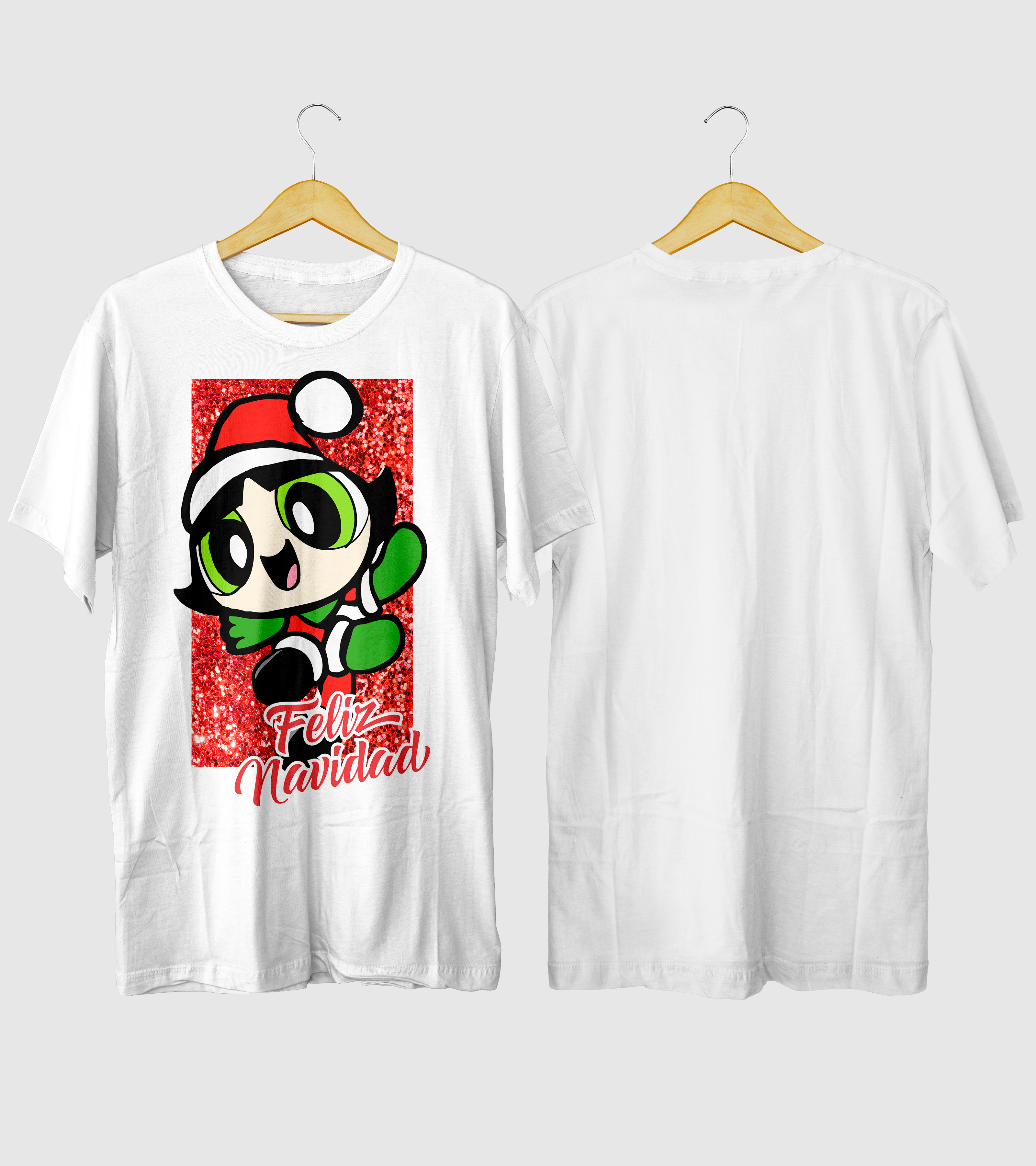 Polera Navidad Chica Verde Navideña