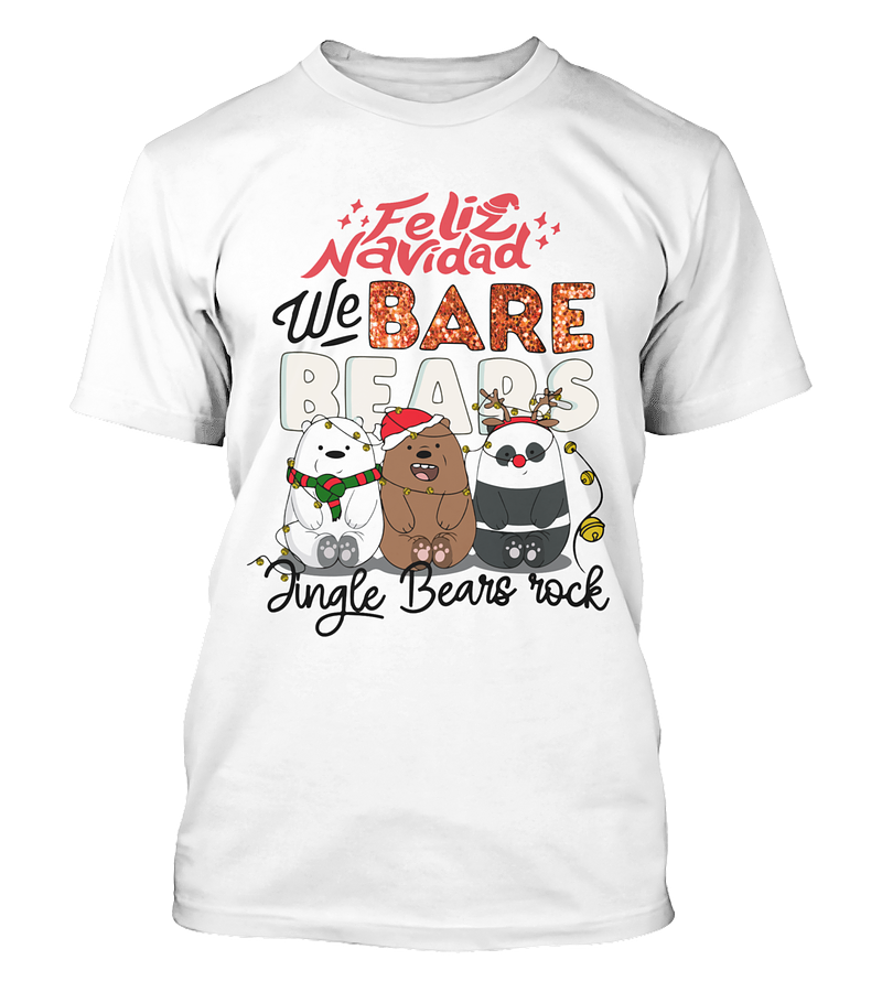 Polera Navidad Ositos Jingle Rock