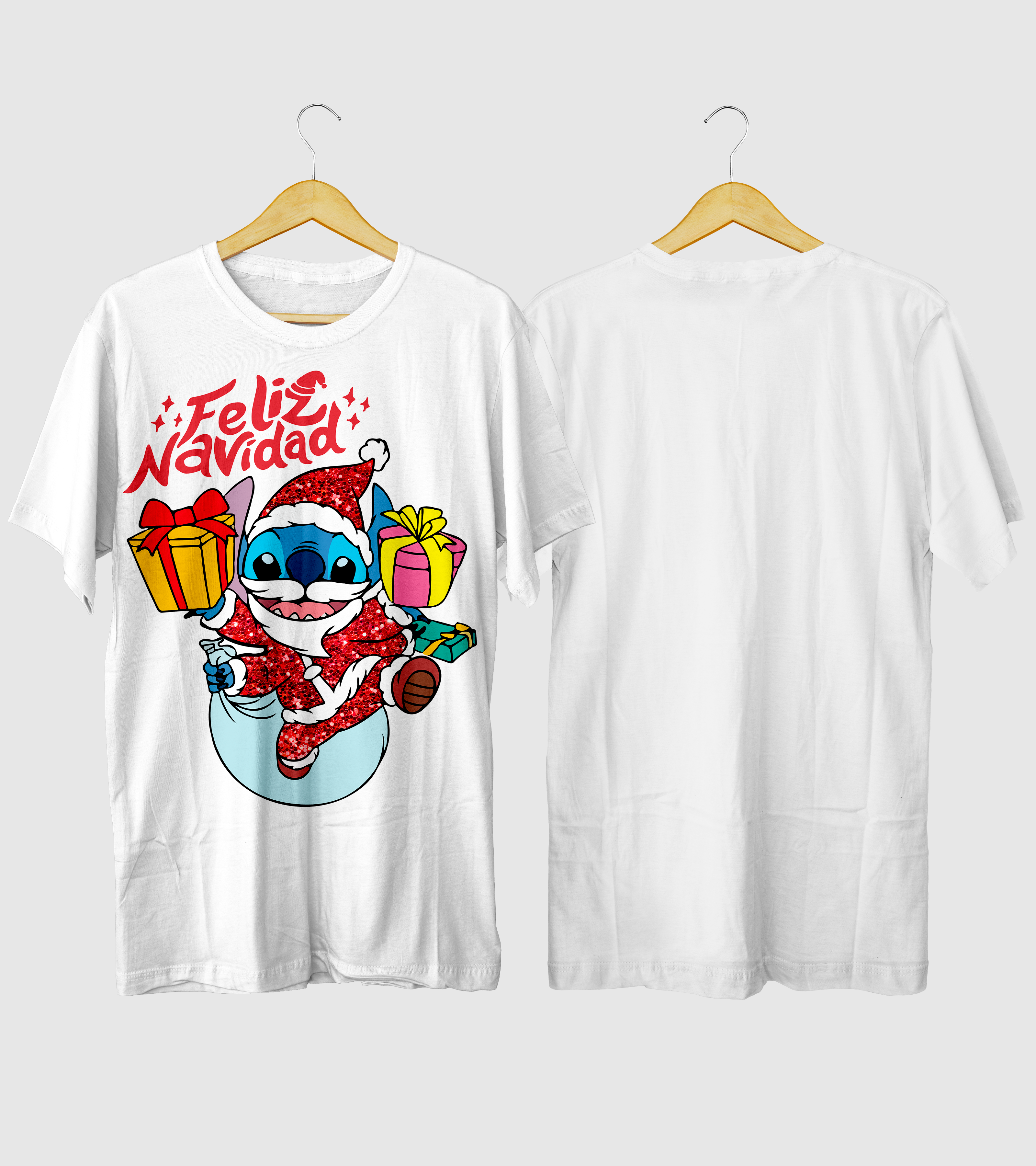 Polera Navidad Viejito Pascuero Extraterrestre