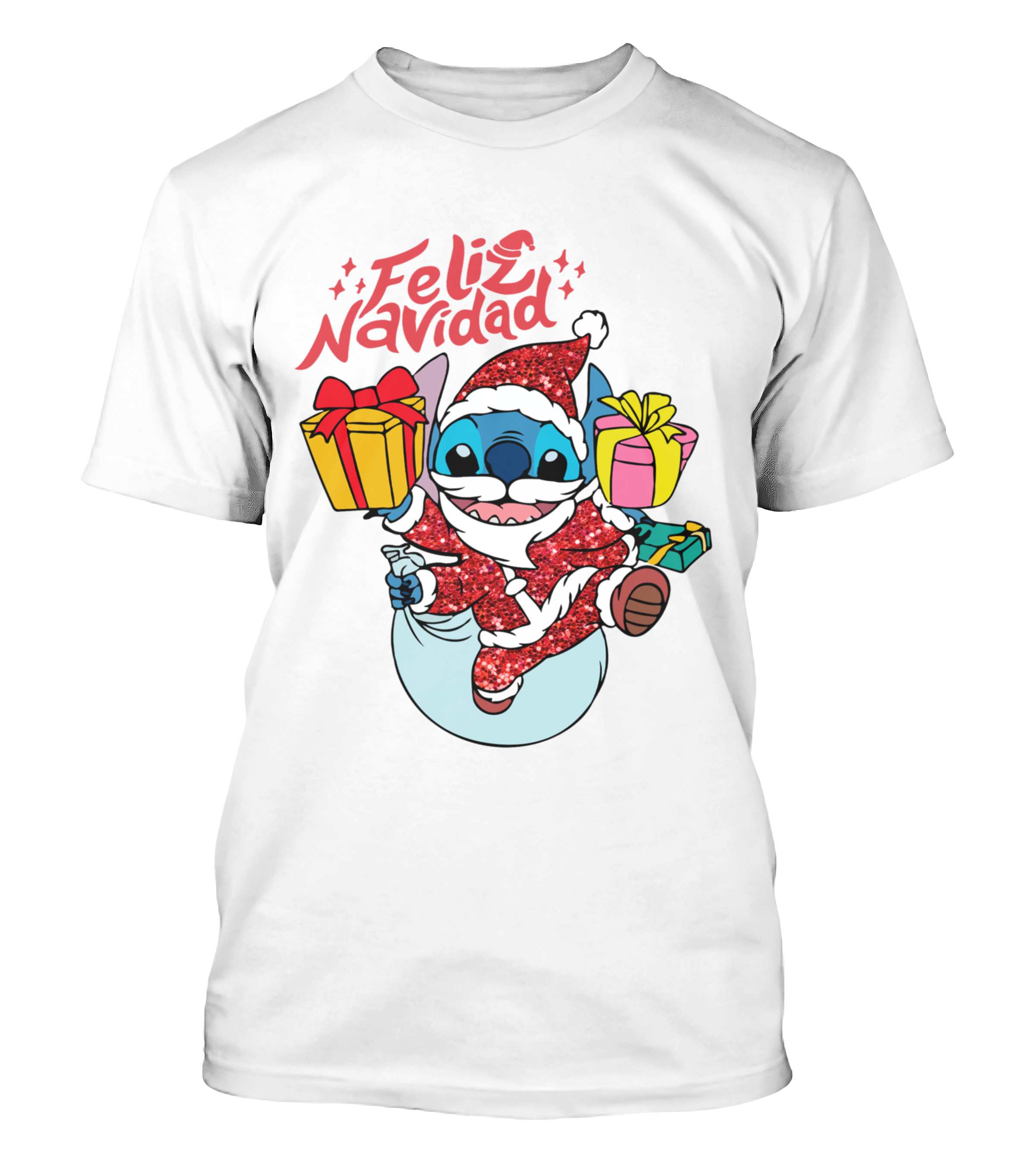 Polera Navidad Viejito Pascuero Extraterrestre
