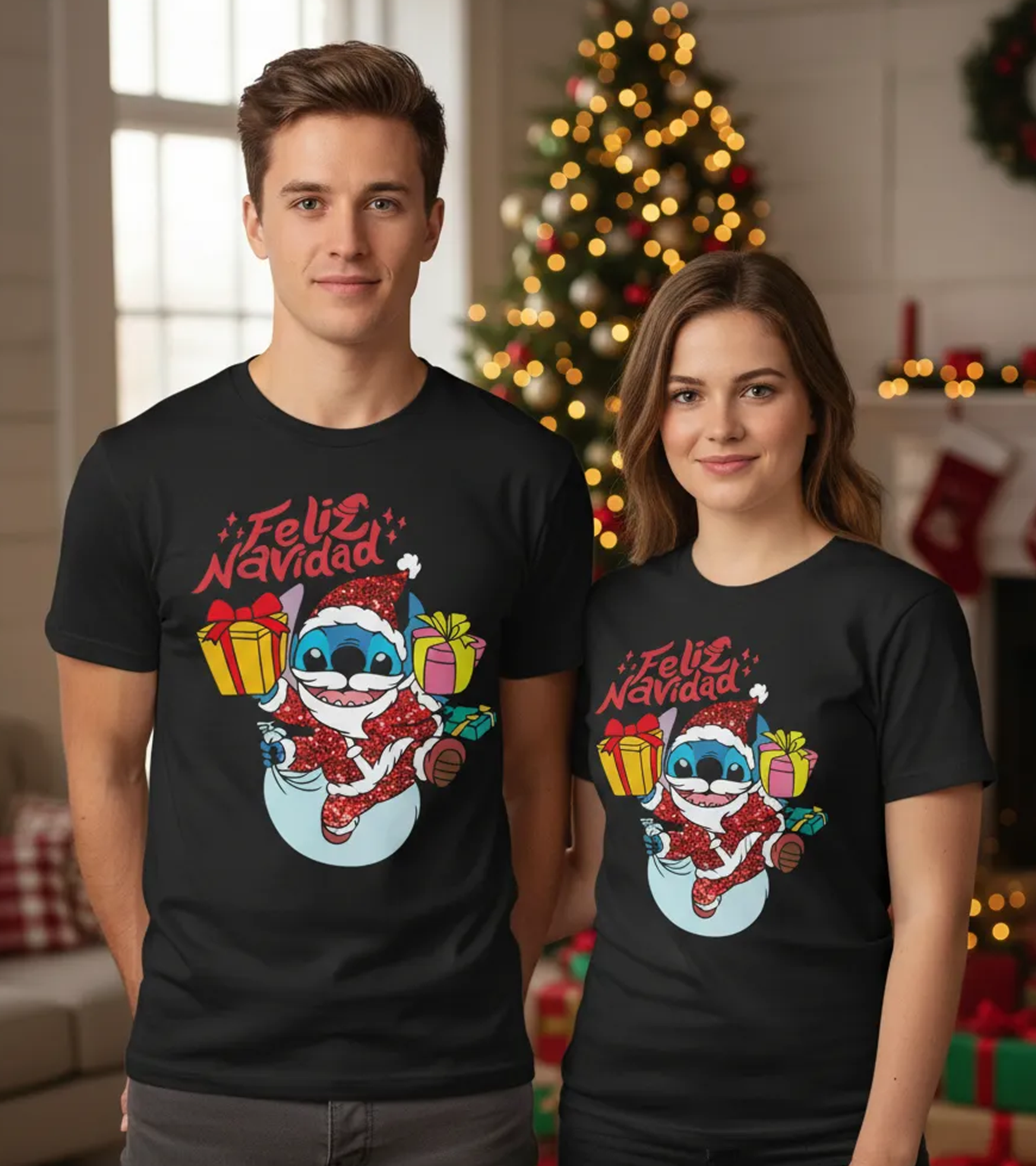 Polera Navidad Viejito Pascuero Extraterrestre