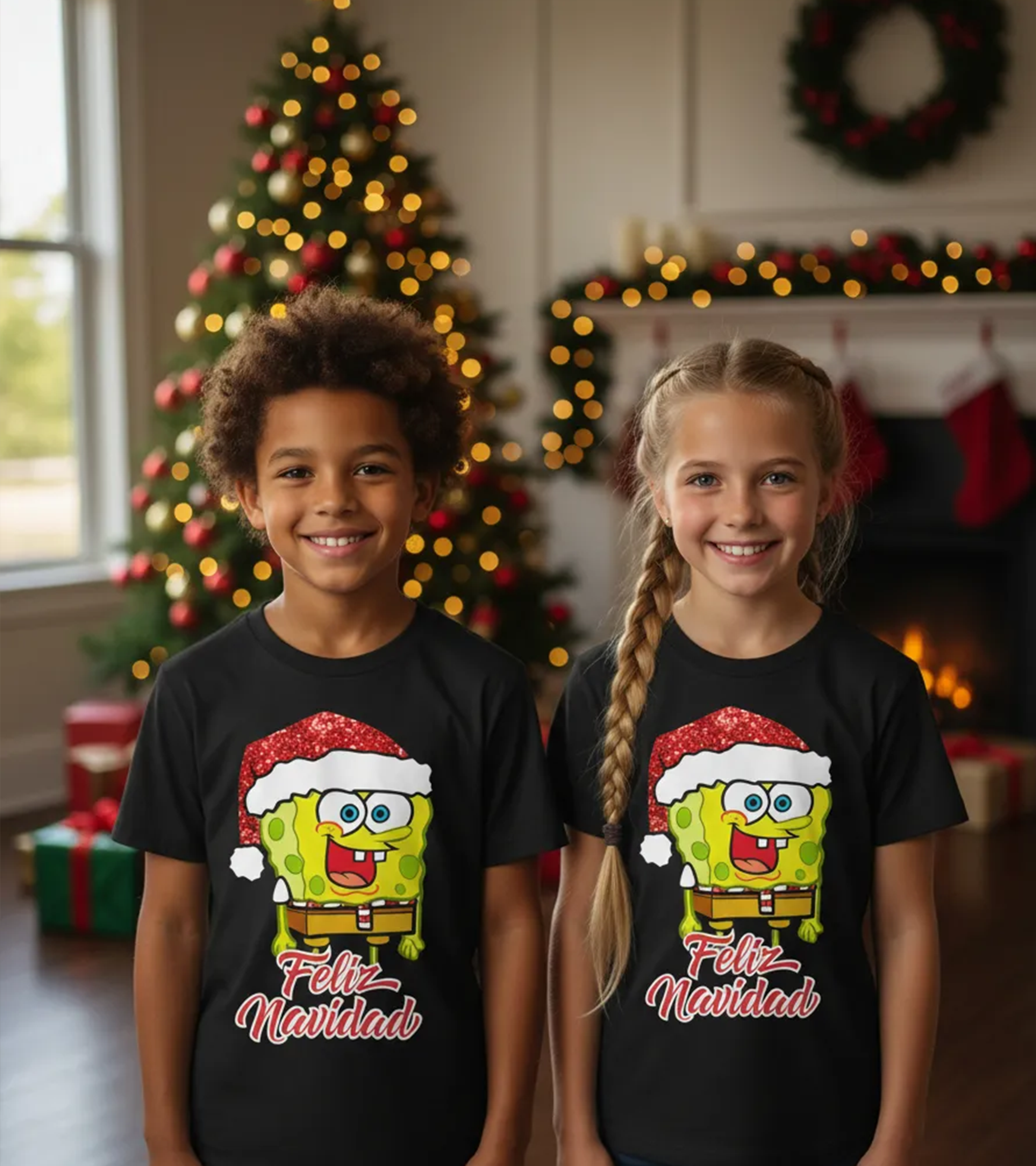 Polera Navidad Esponjita Navideña