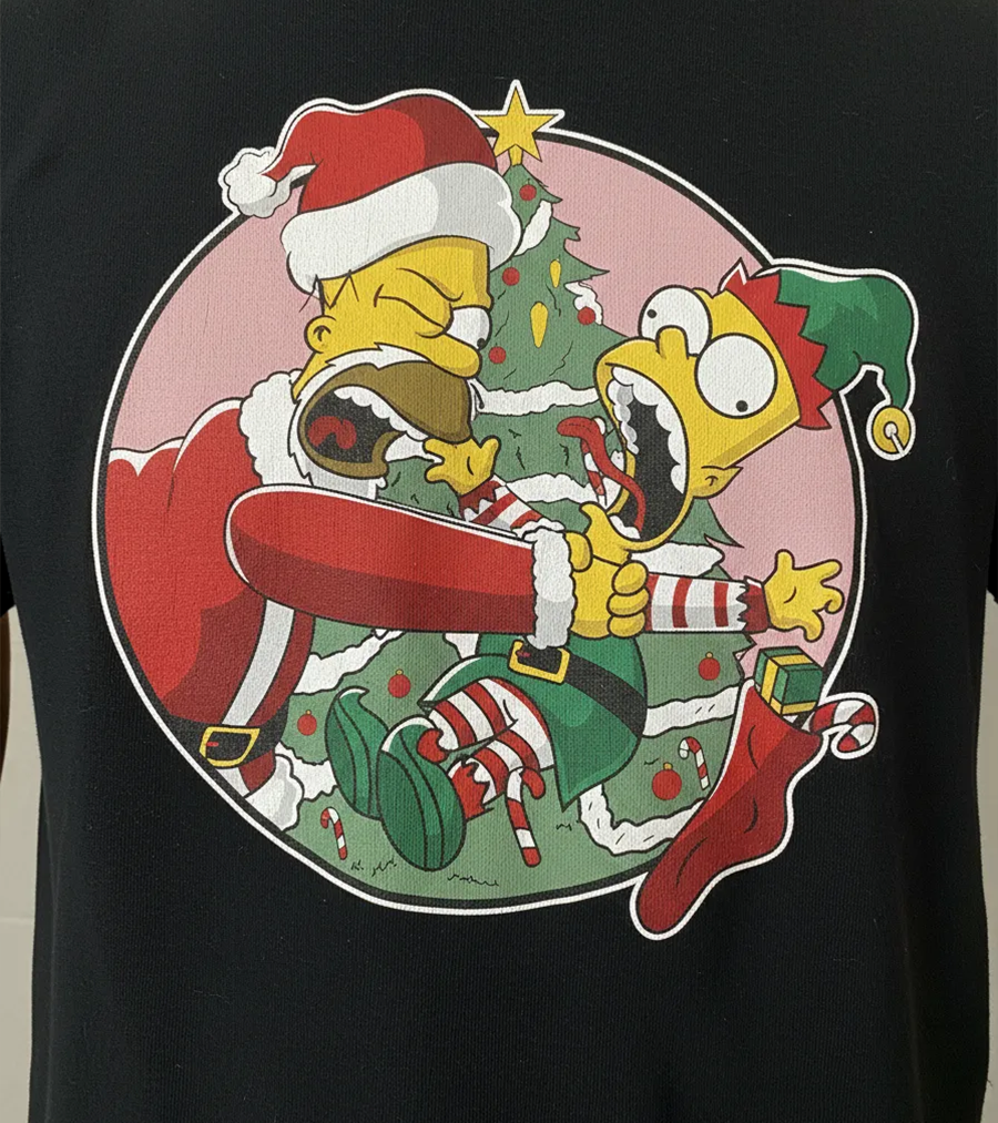 Polera Navidad Pascuero y Duende Amarillos