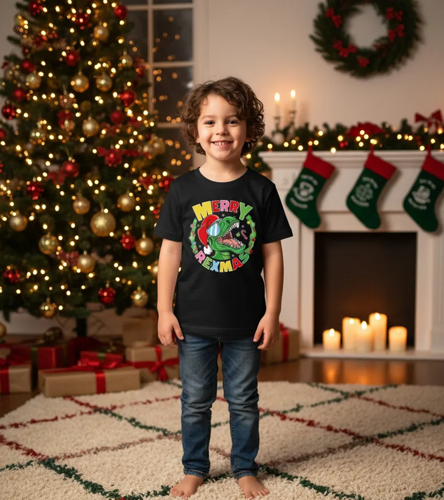 Polera Navidad Merry Rexmas