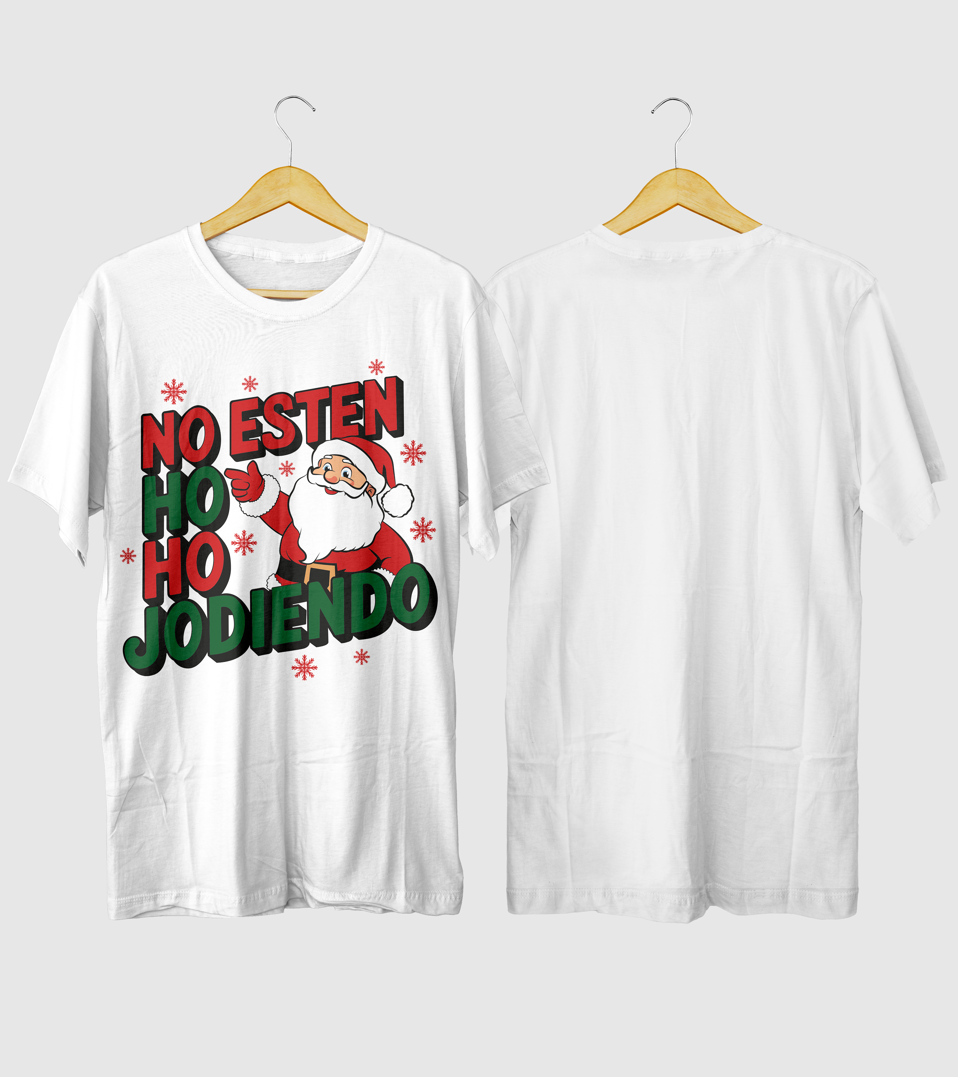 Polera Navidad No Esten Ho Ho Jodiendo