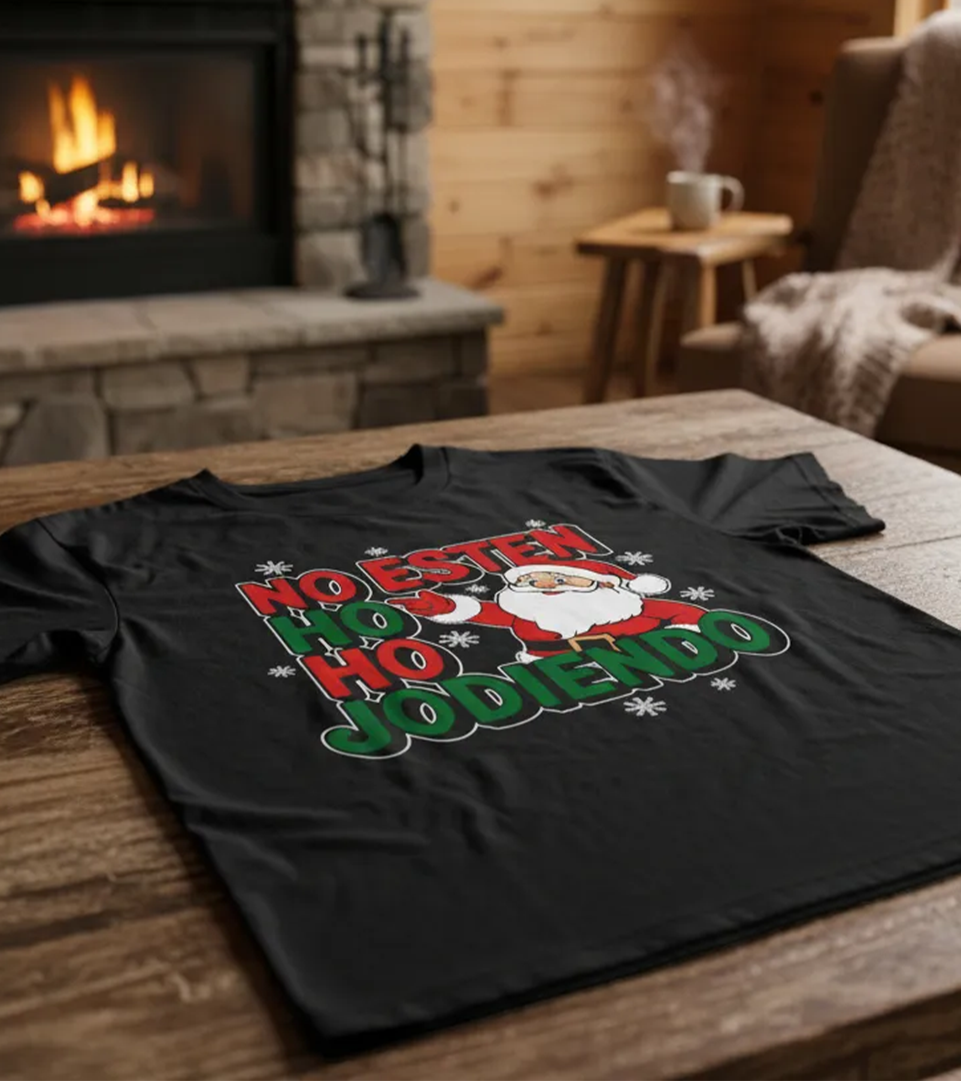 Polera Navidad No Esten Ho Ho Jodiendo
