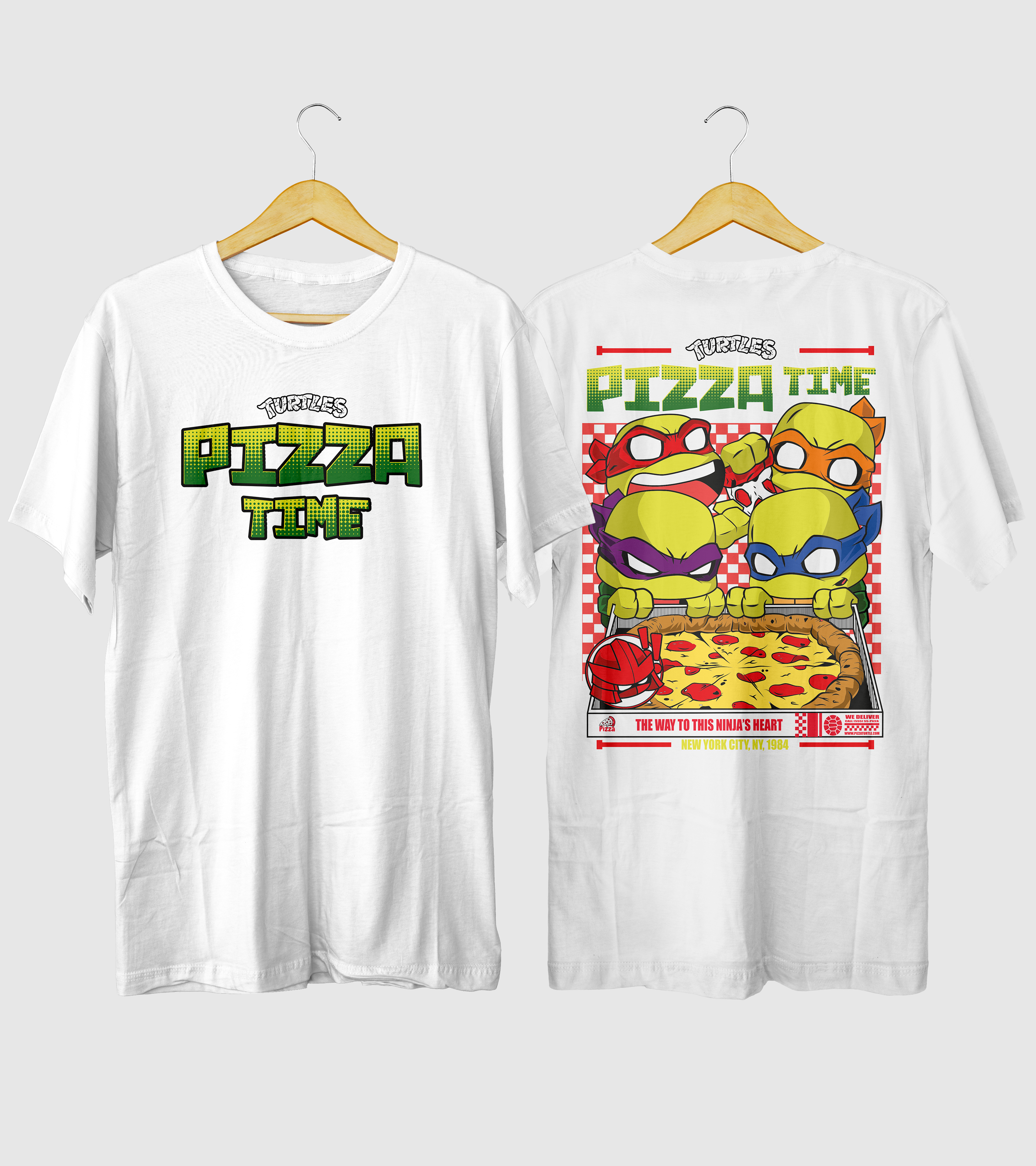 Polera Pizza Tortuga Urbana