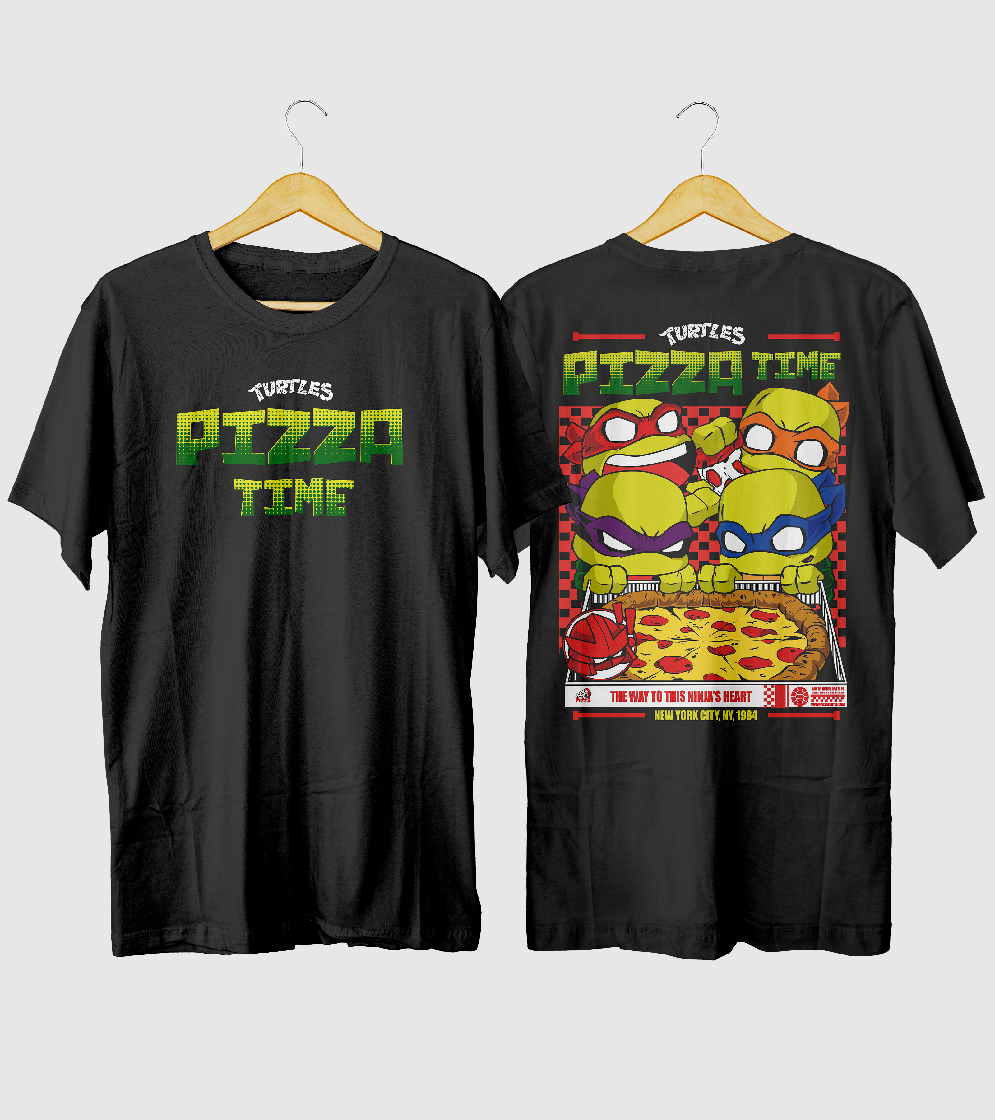 Polera Pizza Tortuga Urbana