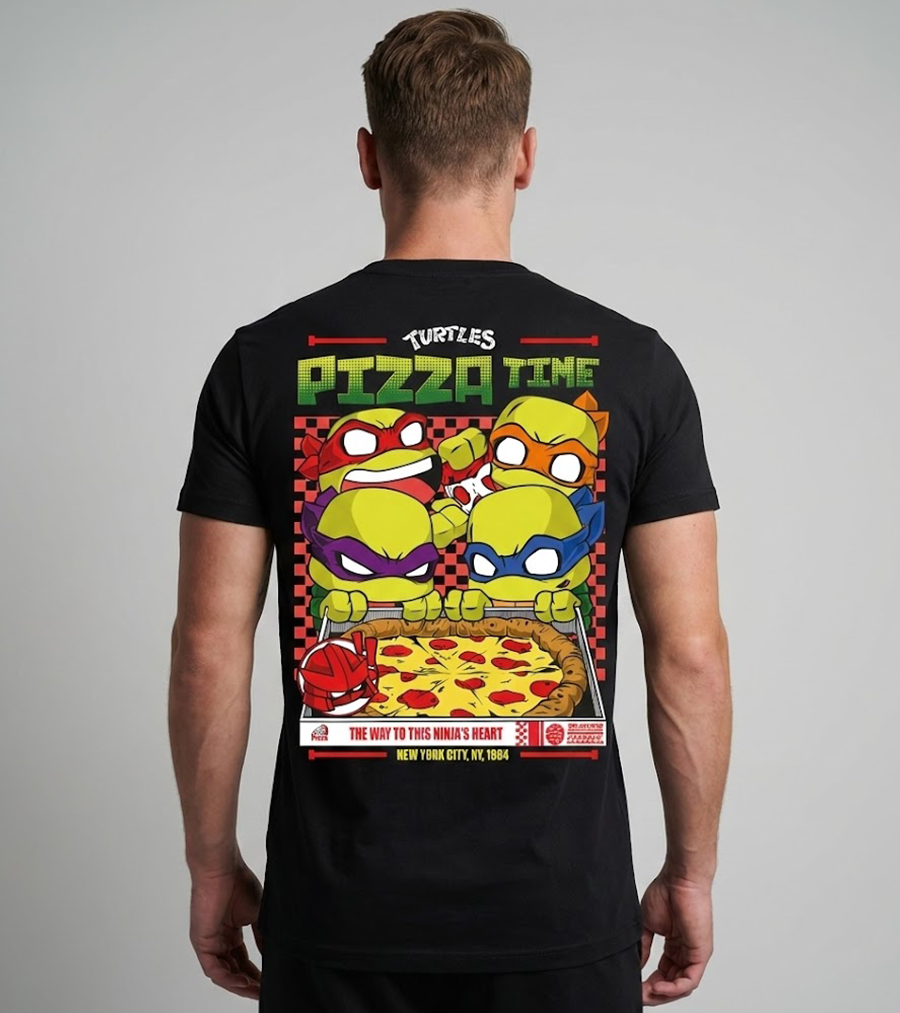 Polera Pizza Tortuga Urbana