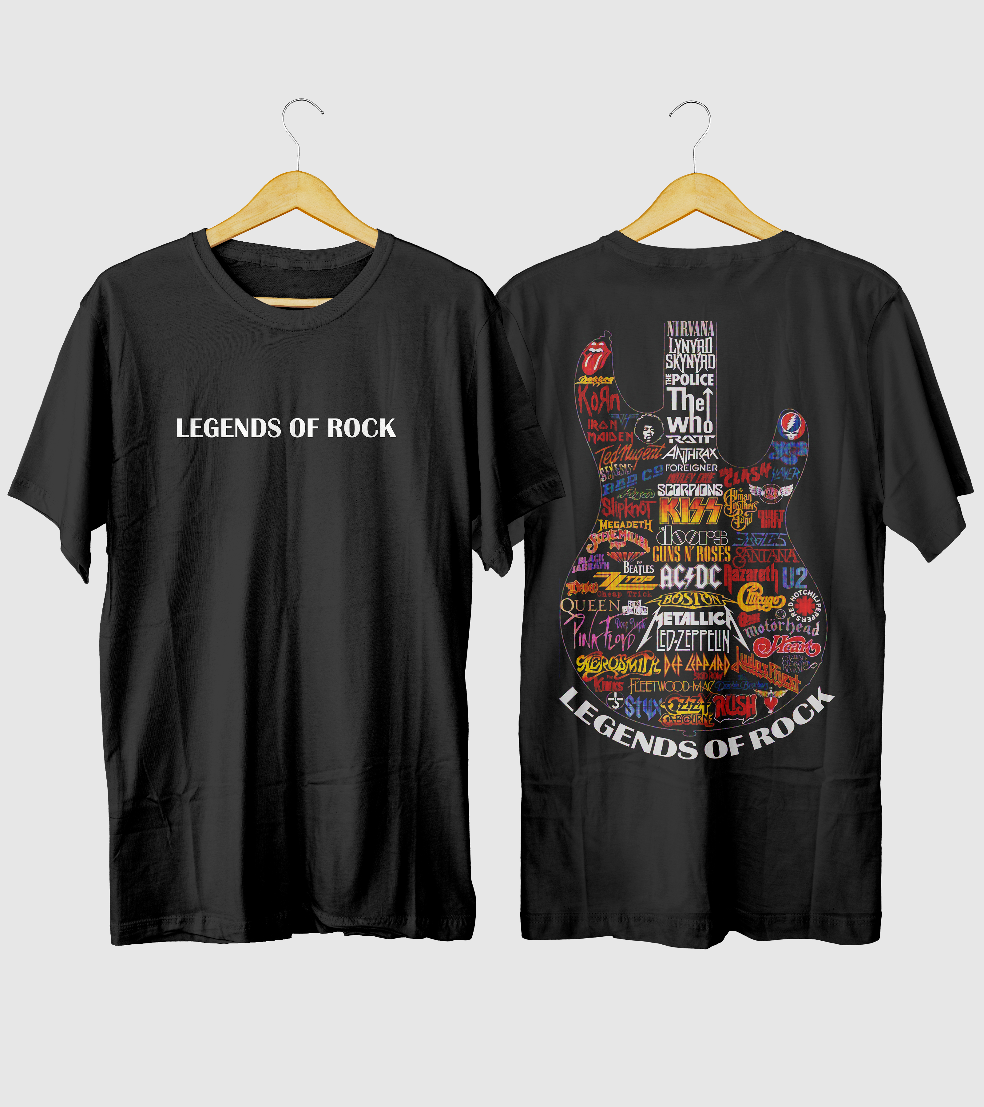 Polera Leyendas Del Rock