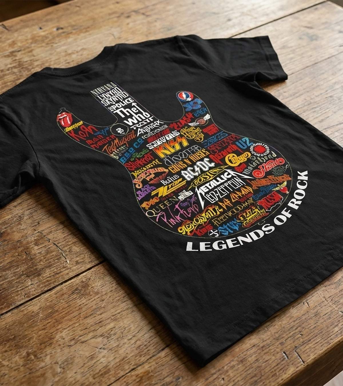 Polera Leyendas Del Rock