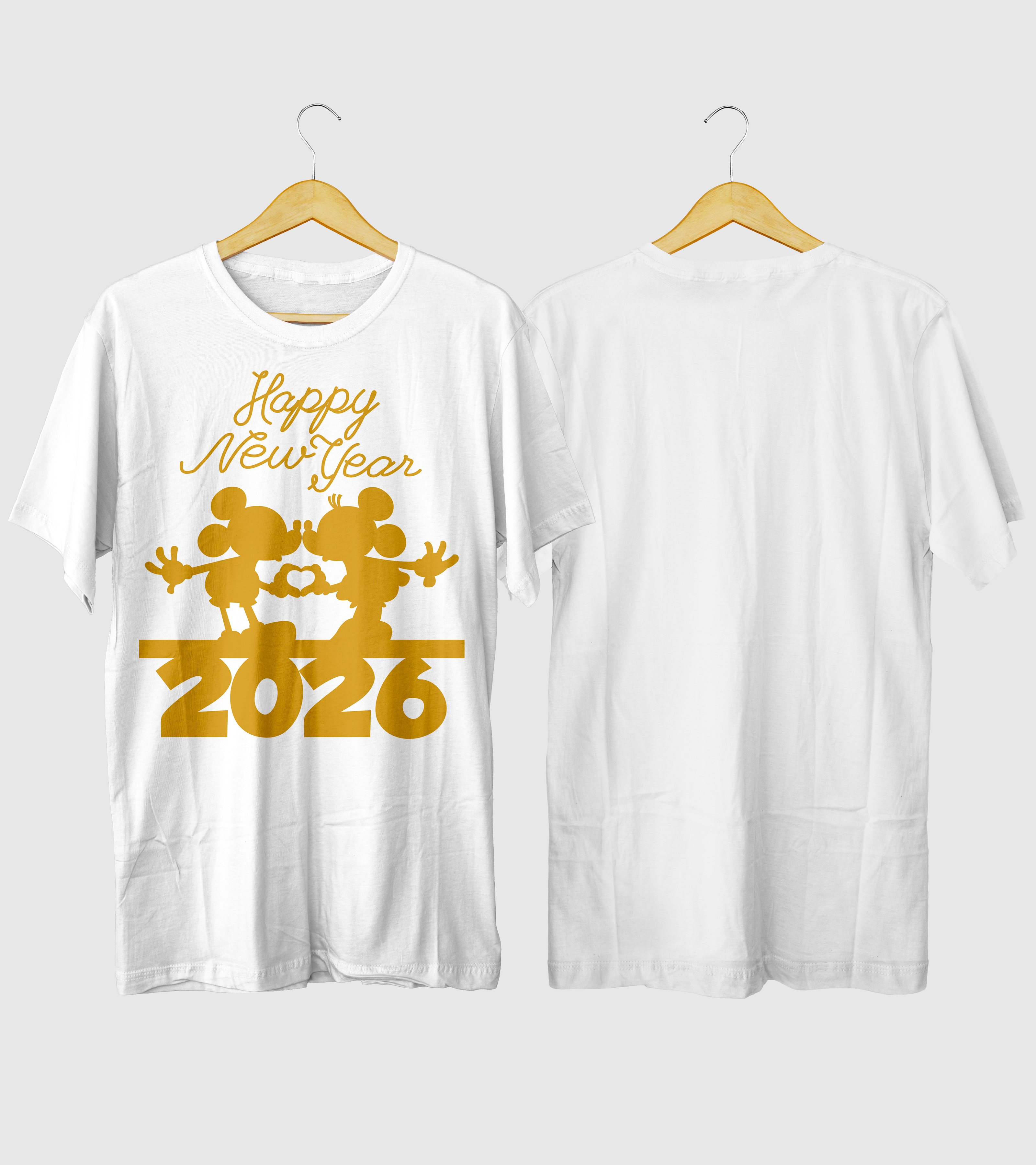 Polera Año Nuevo 2026 Beso de Ratoncitos