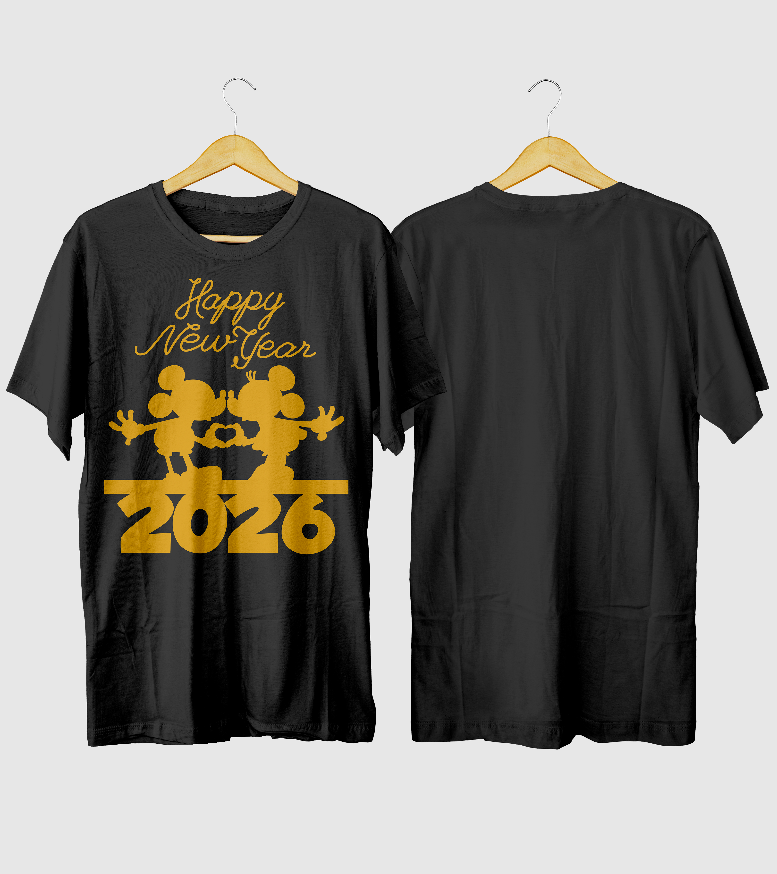 Polera Año Nuevo 2026 Beso de Ratoncitos