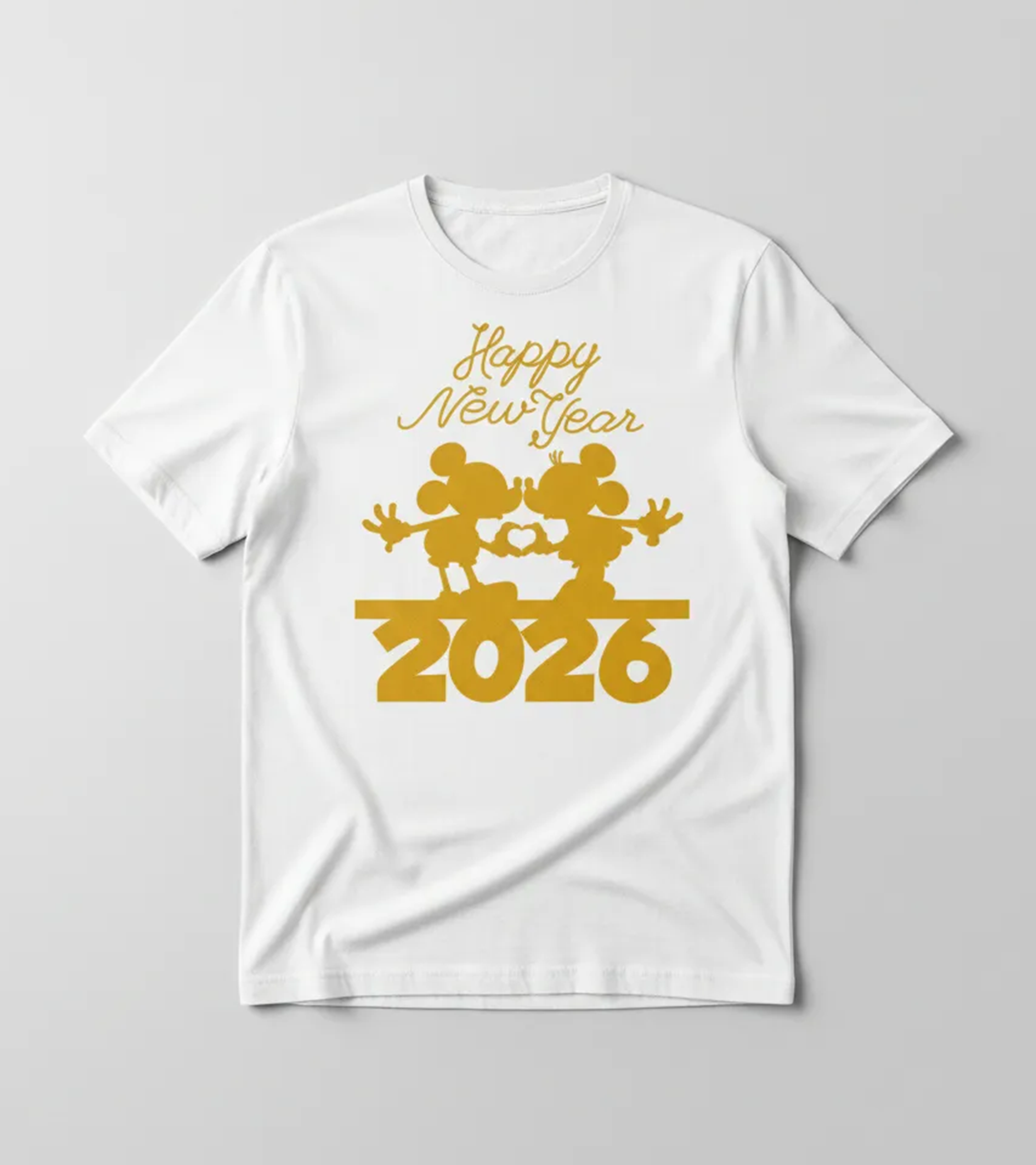 Polera Año Nuevo 2026 Beso de Ratoncitos