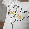 Polera Año Nuevo 2026 Globos Ratón