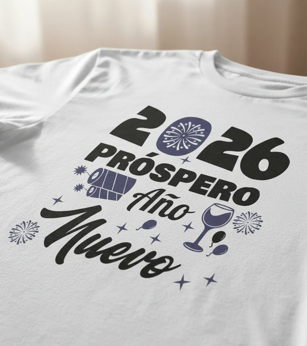 Polera Año Nuevo 2026 Feliz Prospero