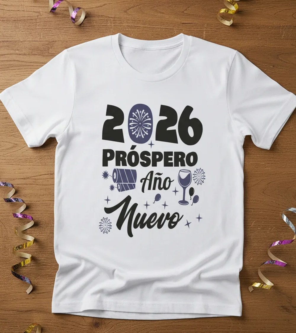 Polera Año Nuevo 2026 Feliz Prospero