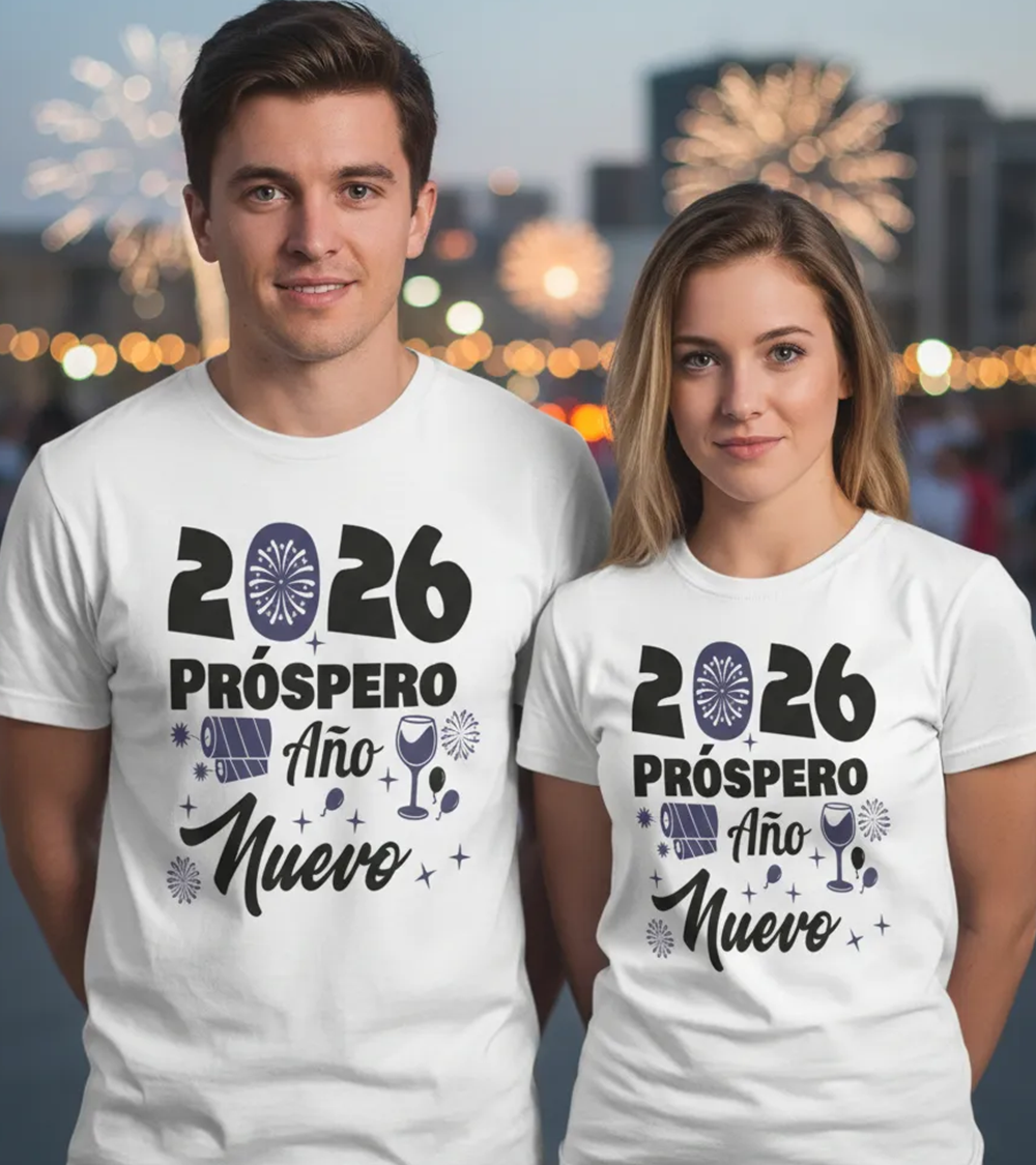 Polera Año Nuevo 2026 Feliz Prospero