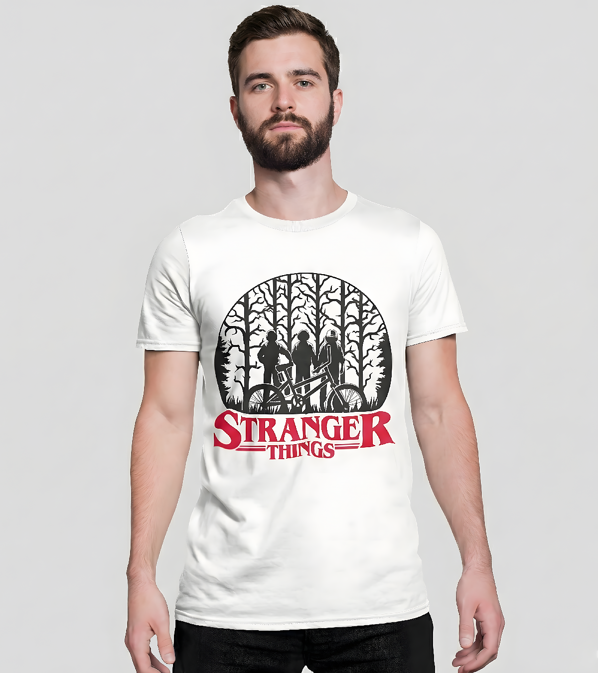 Polera Cosas Extrañas En El Bosque