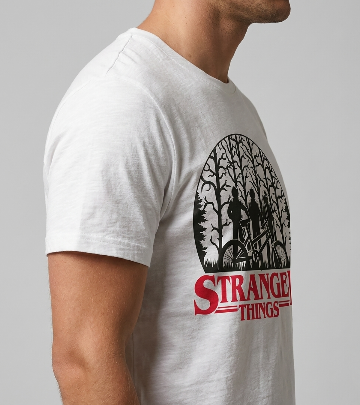 Polera Cosas Extrañas En El Bosque