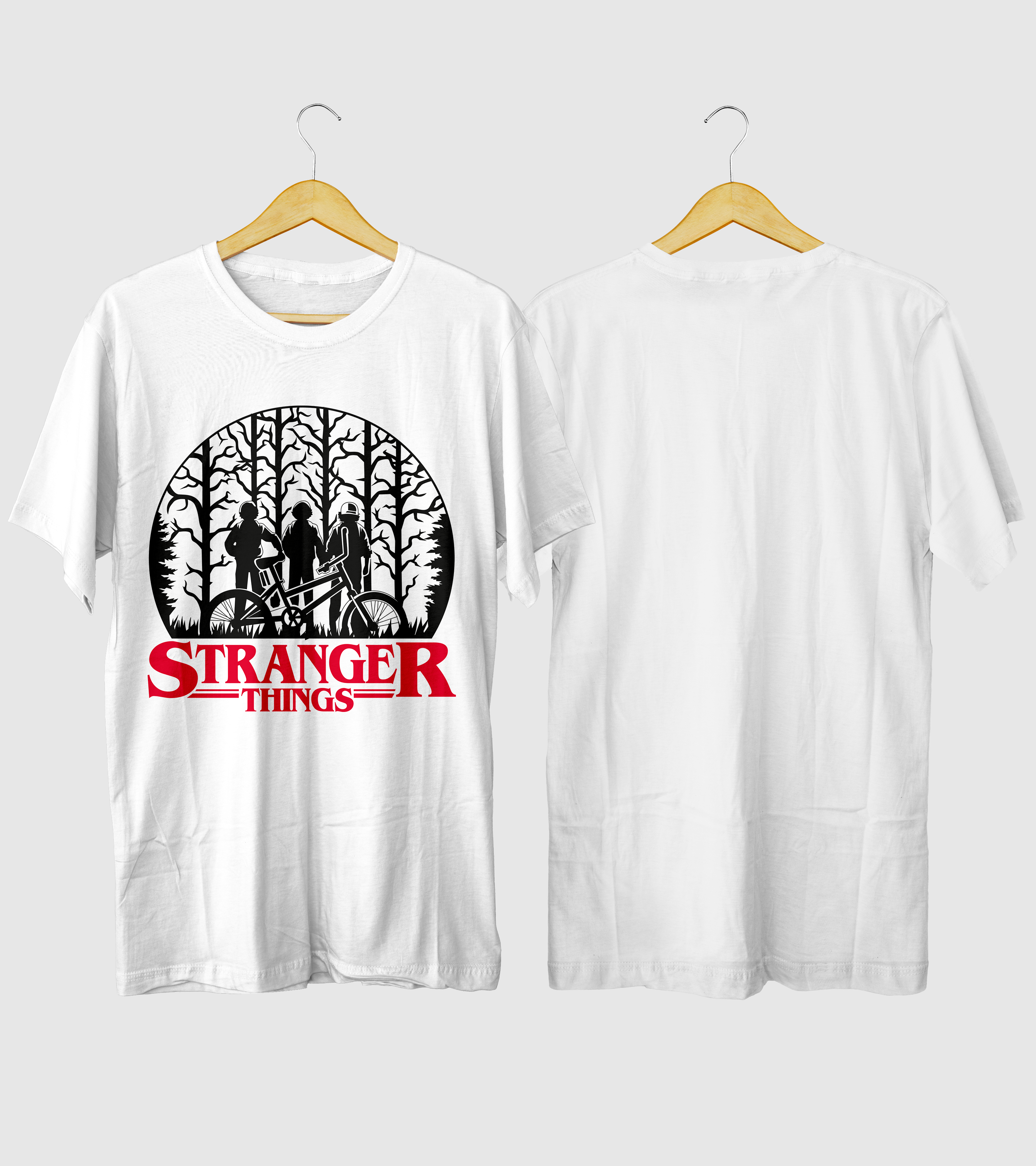 Polera Cosas Extrañas En El Bosque