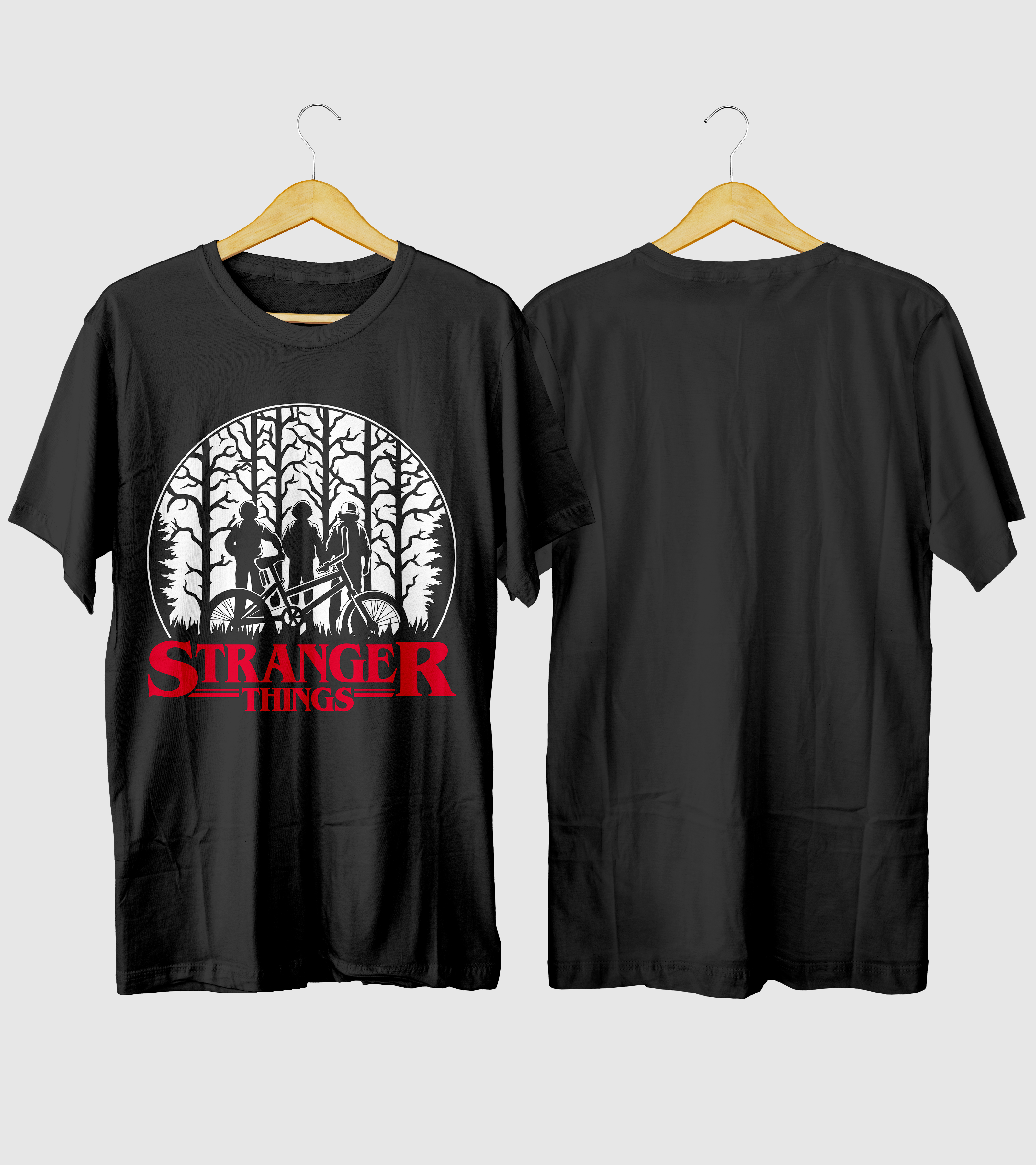 Polera Cosas Extrañas En El Bosque