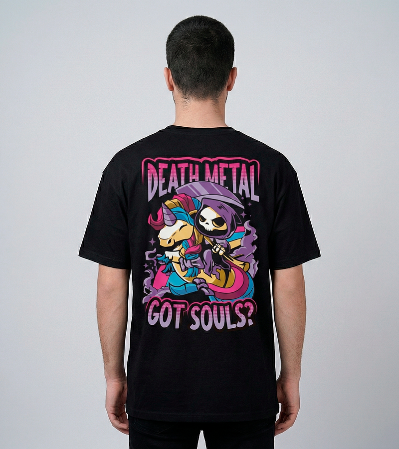 Polera Death Metal Unicornio