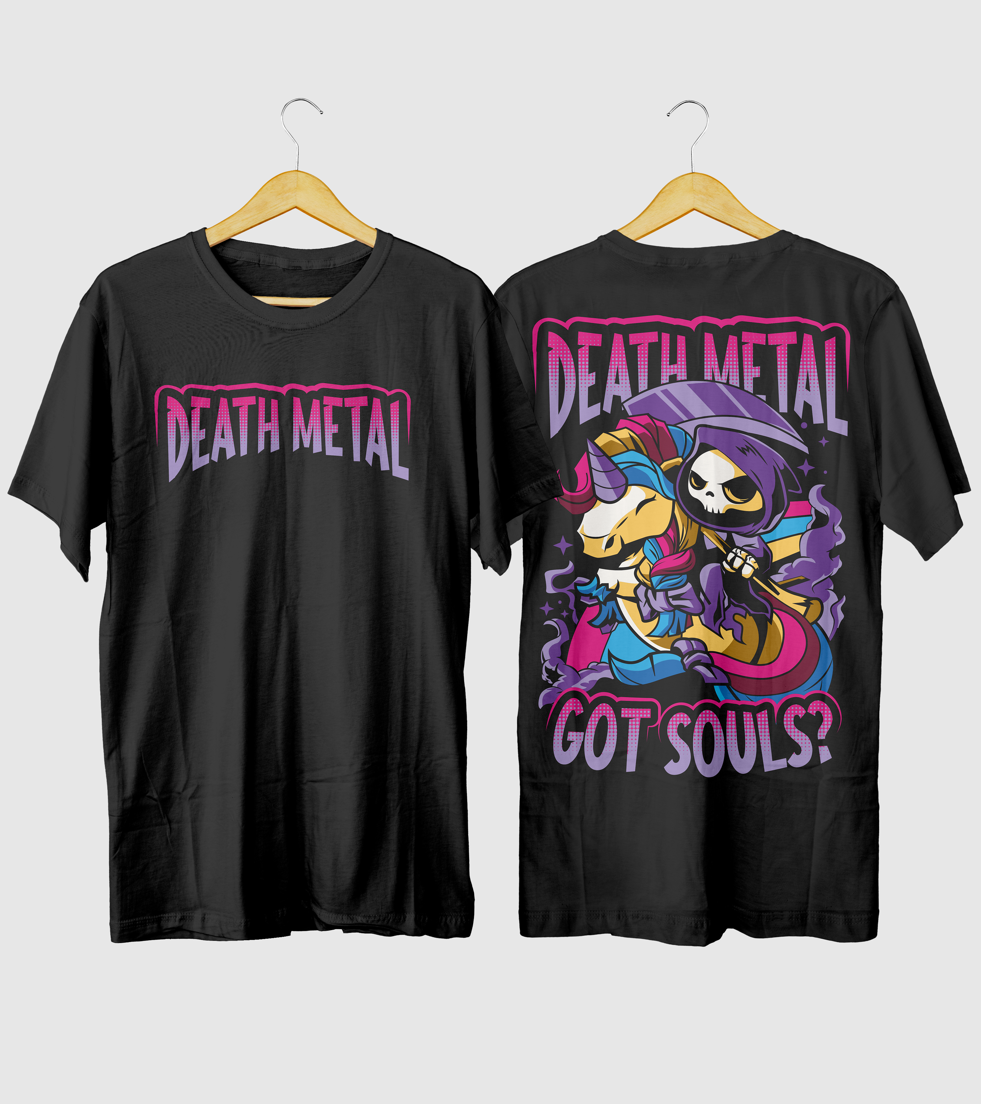 Polera Death Metal Unicornio