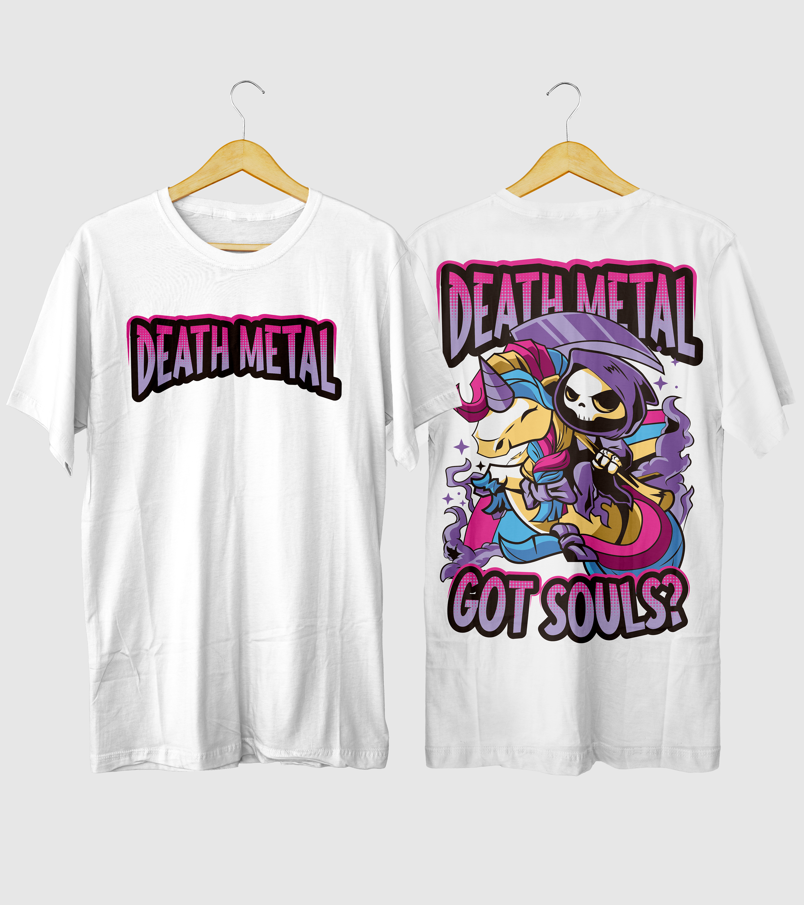 Polera Death Metal Unicornio