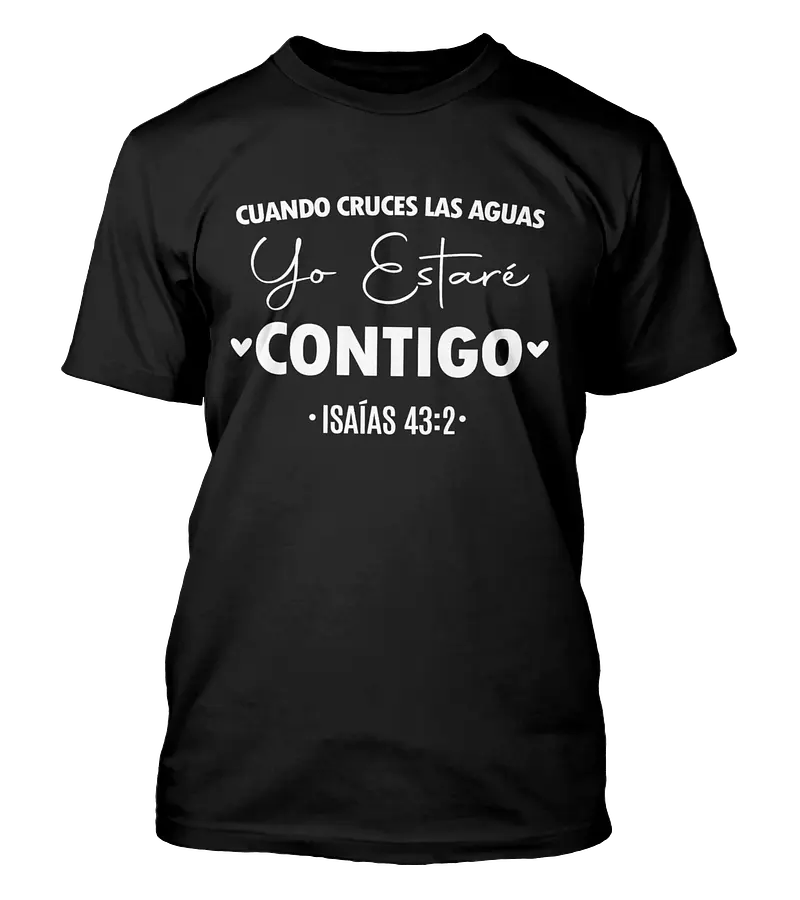 Polera Yo Estaré Contigo Isaías 43