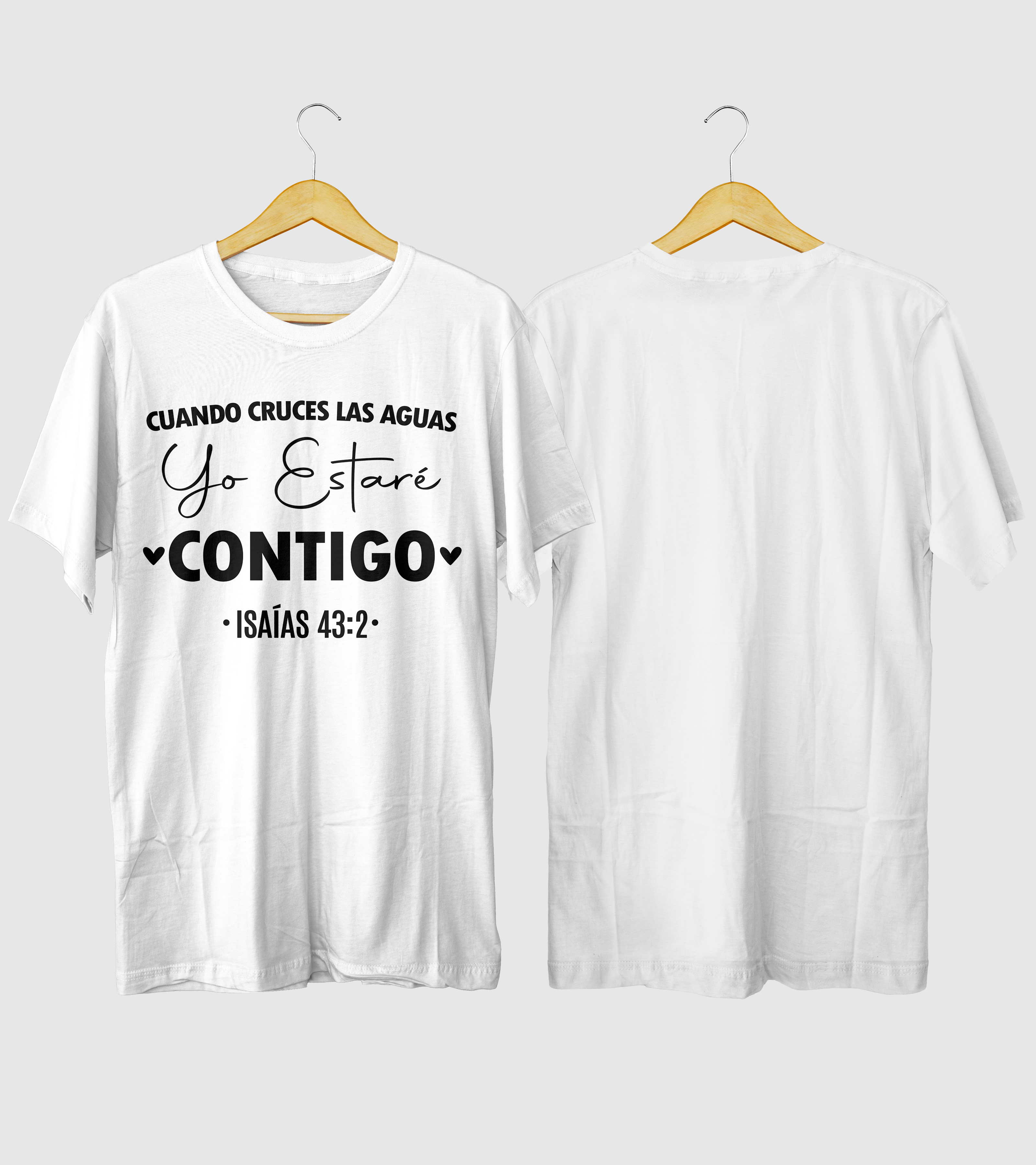 Polera Yo Estaré Contigo Isaías 43