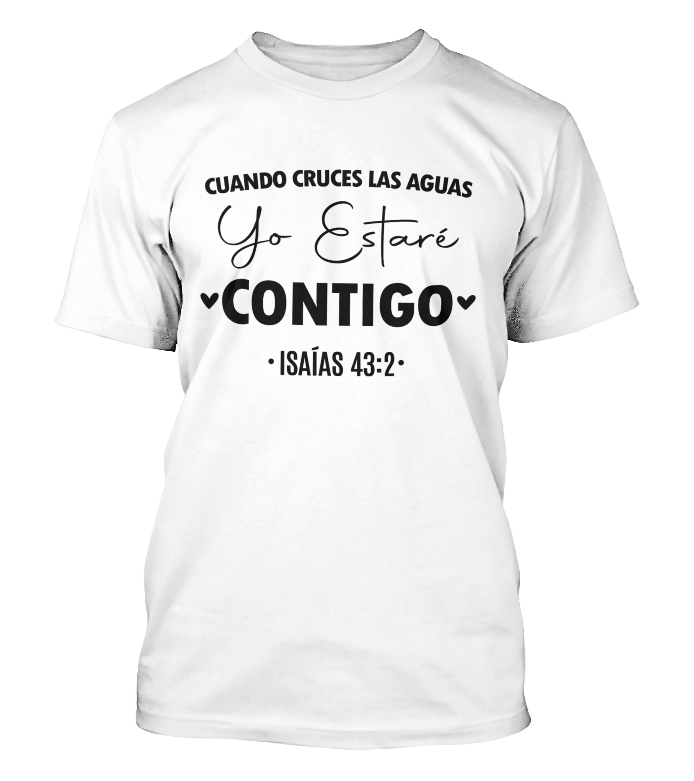 Polera Yo Estaré Contigo Isaías 43