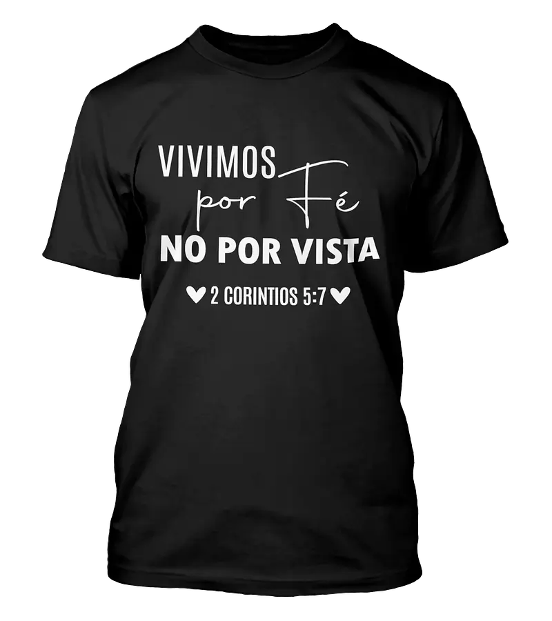 Polera Vivimos Por Fe No Por Vista Corintios
