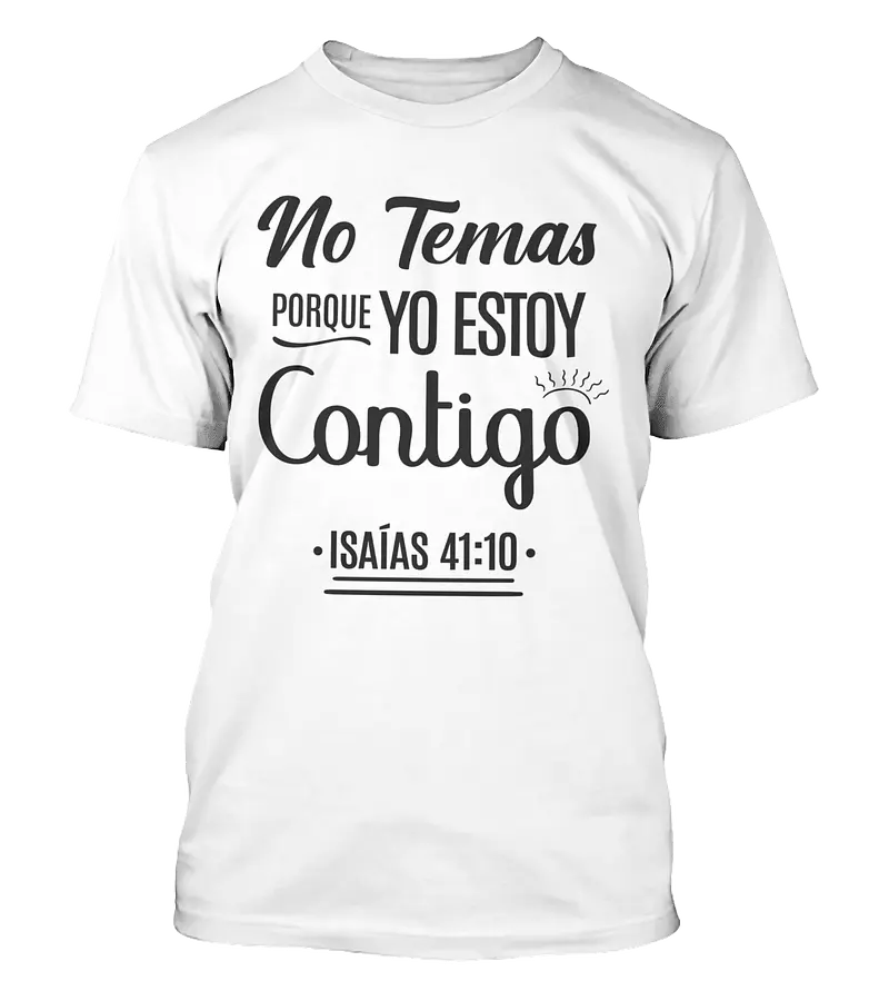 Polera No Temas Por Que Estoy Contigo