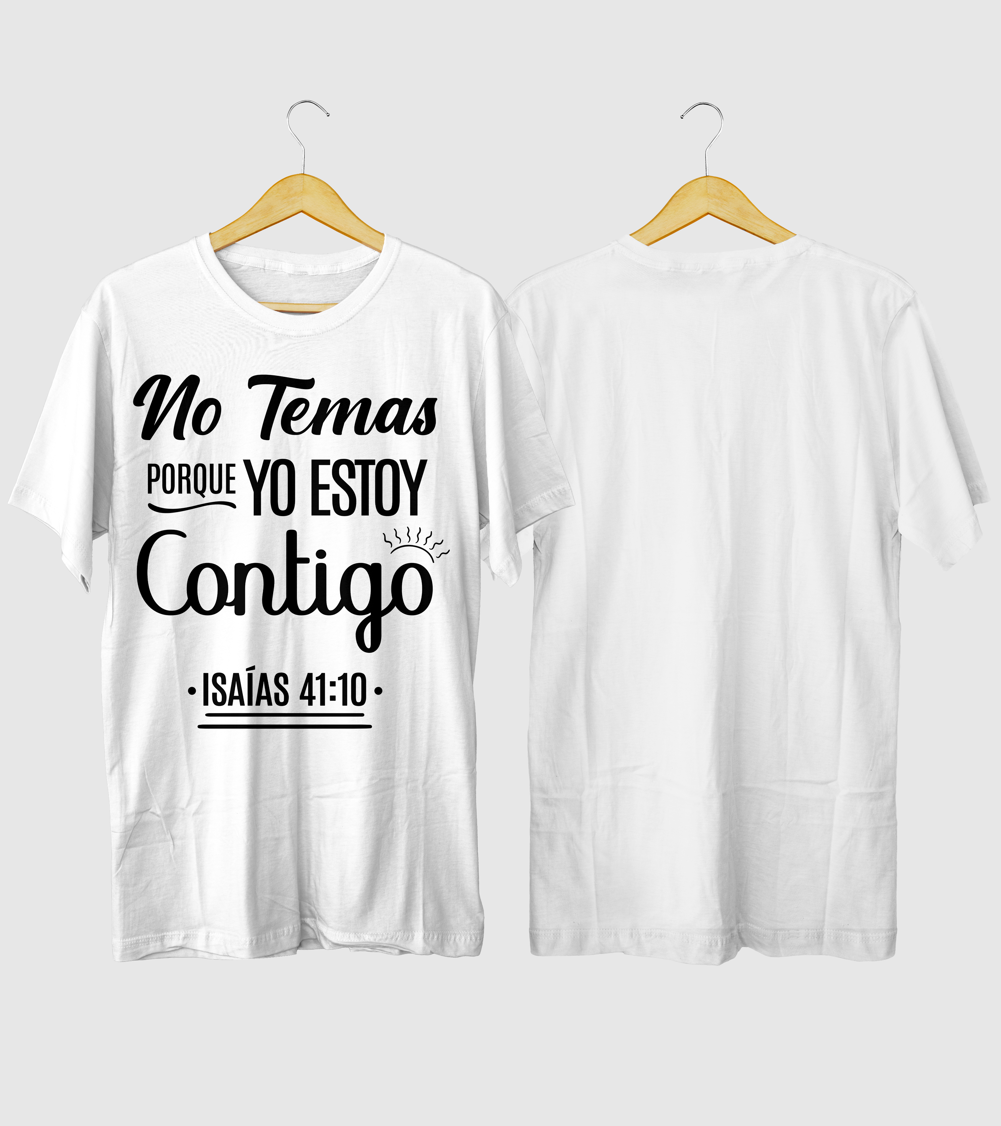 Polera No Temas Por Que Estoy Contigo