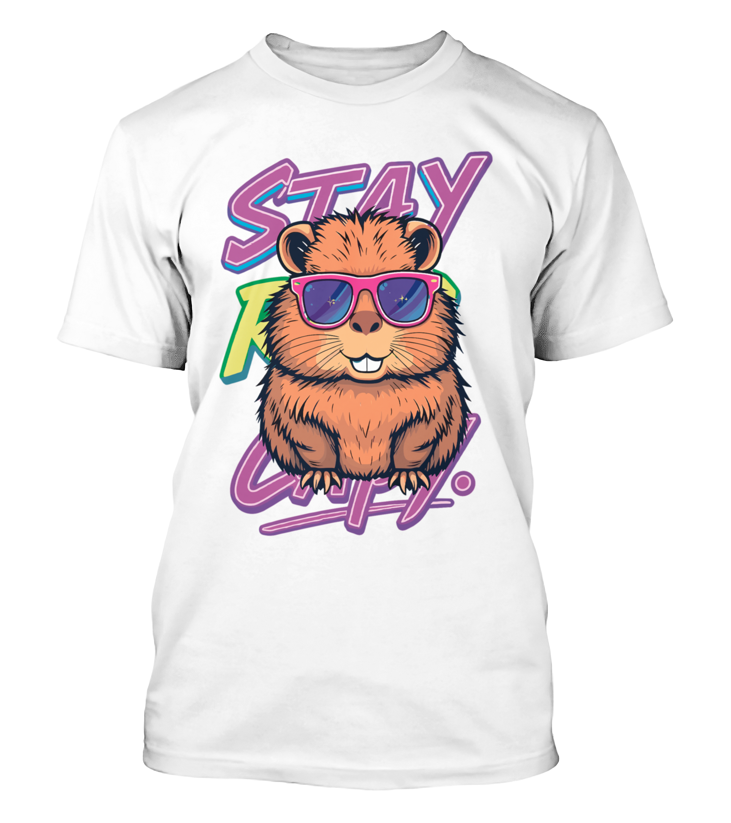 Polera Capibara Stay Rad Capy
