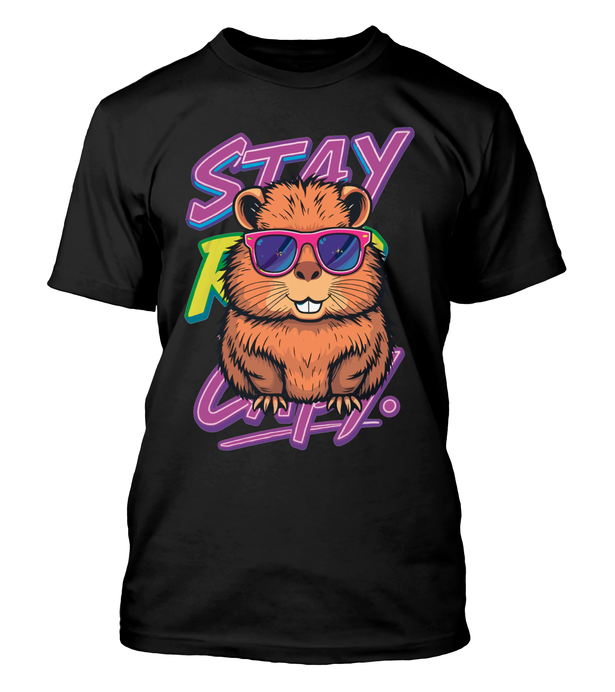 Polera Capibara Stay Rad Capy