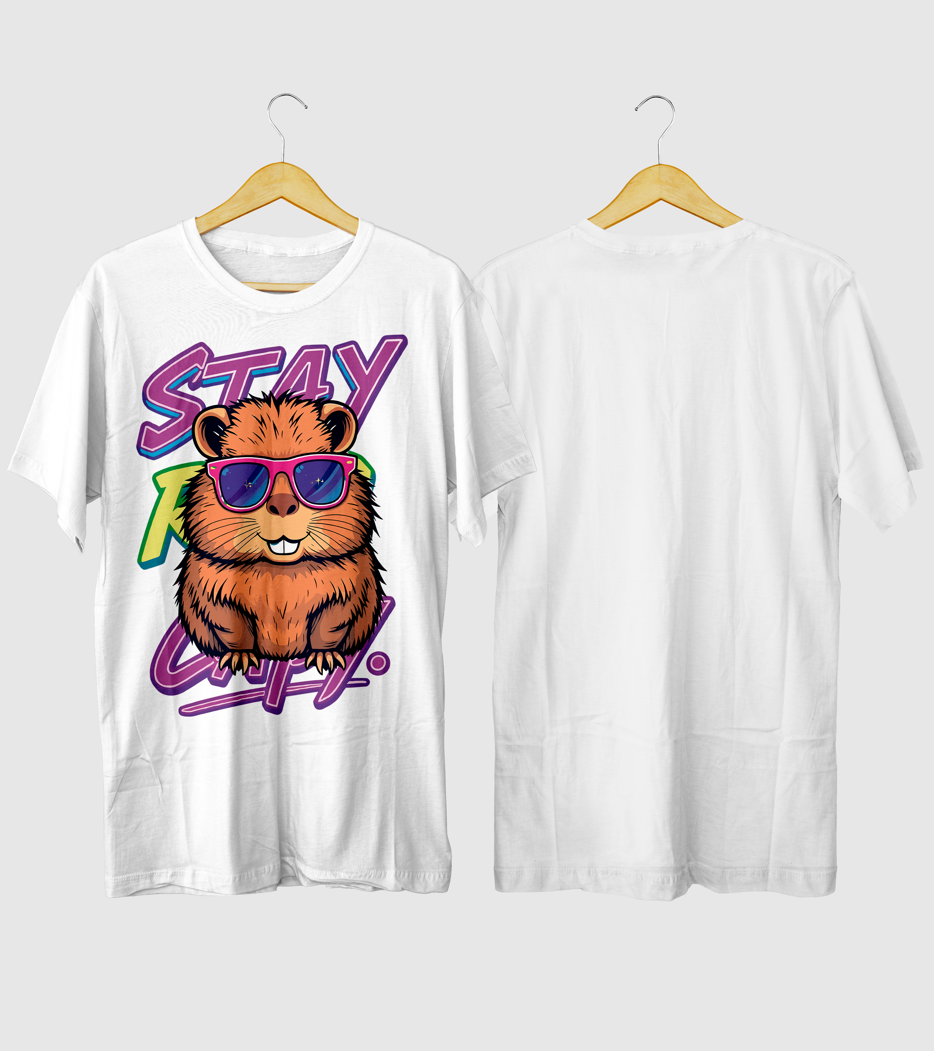 Polera Capibara Stay Rad Capy