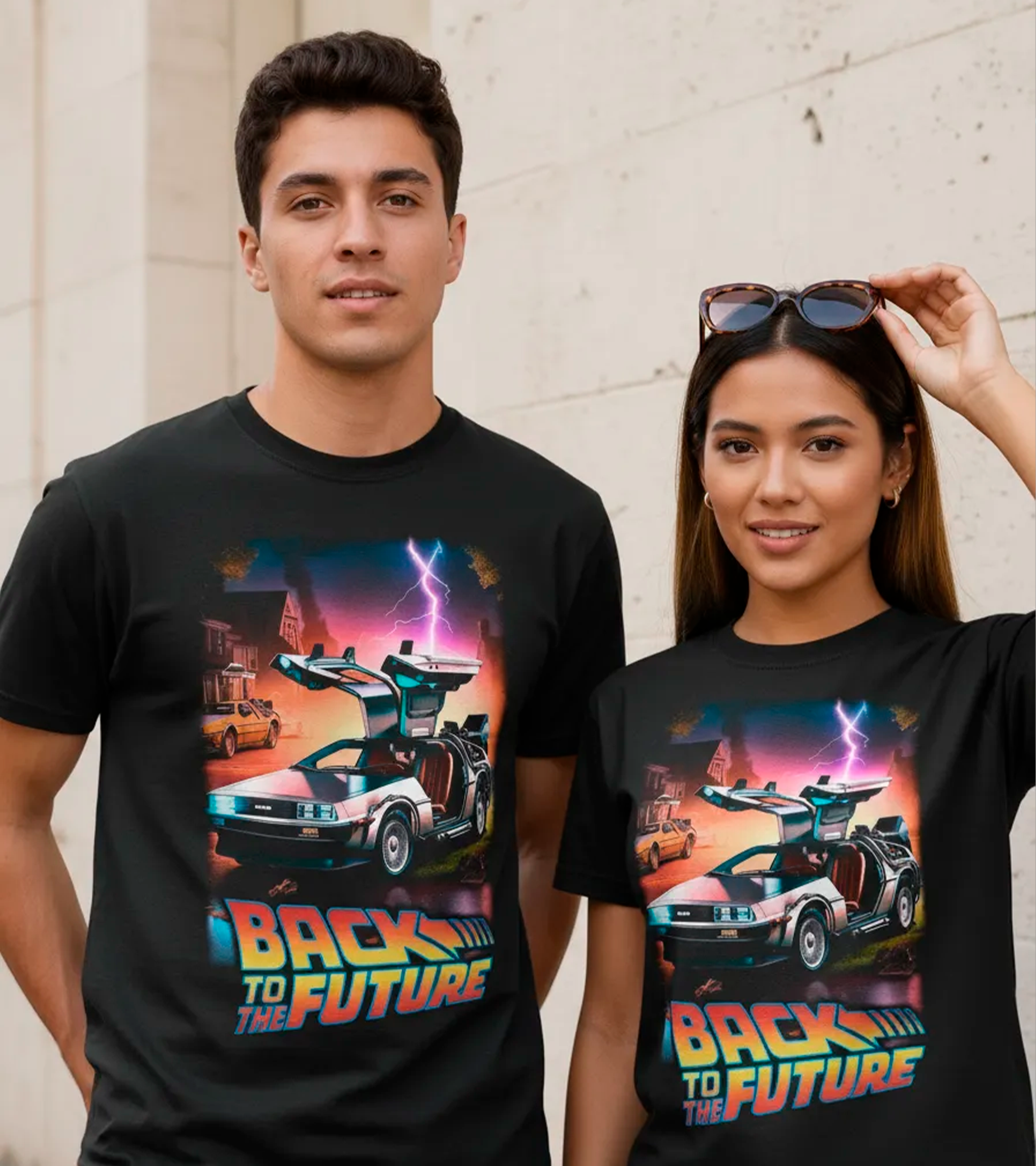 Polera Delorean Retro v2