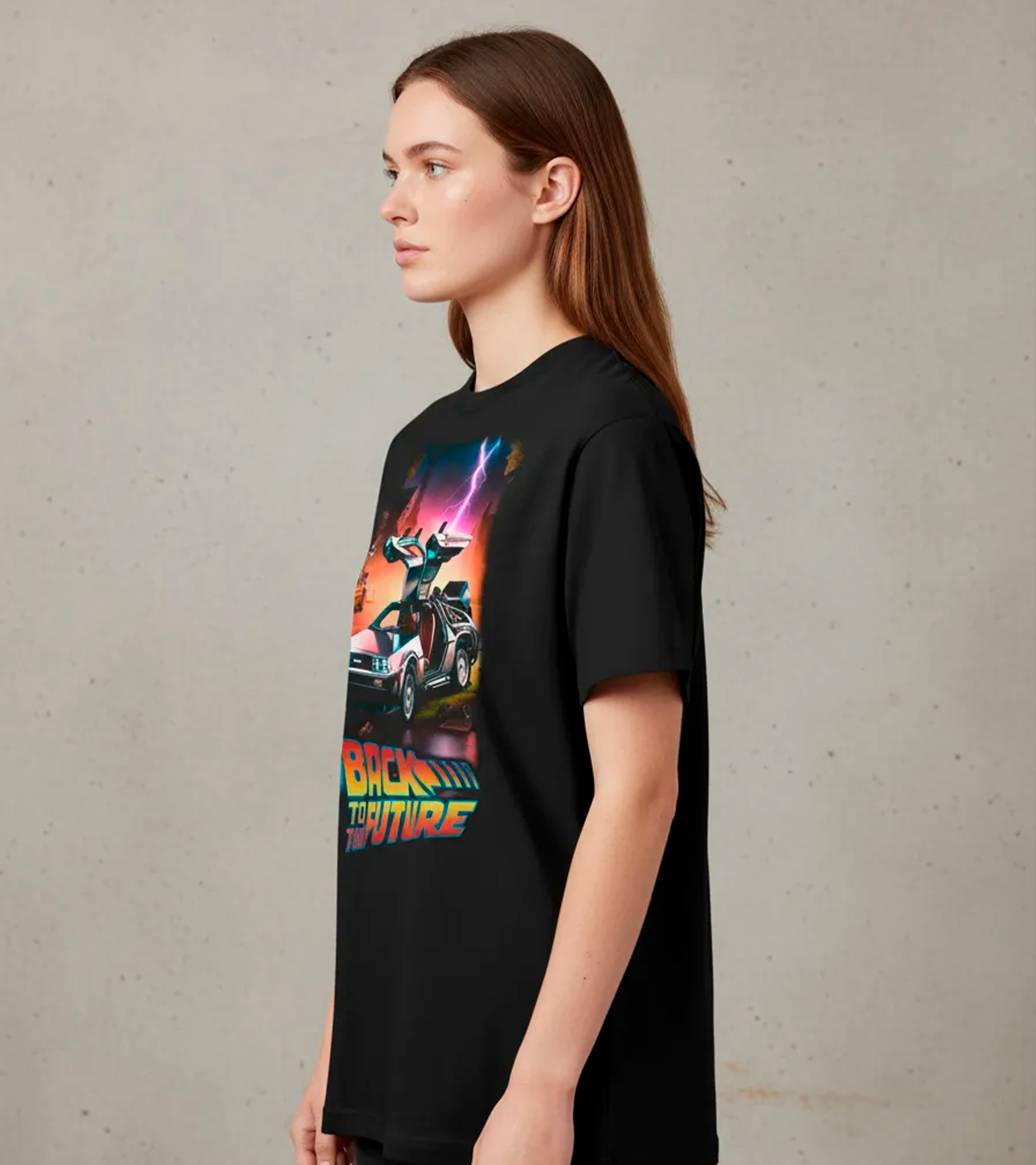 Polera Delorean Retro v2