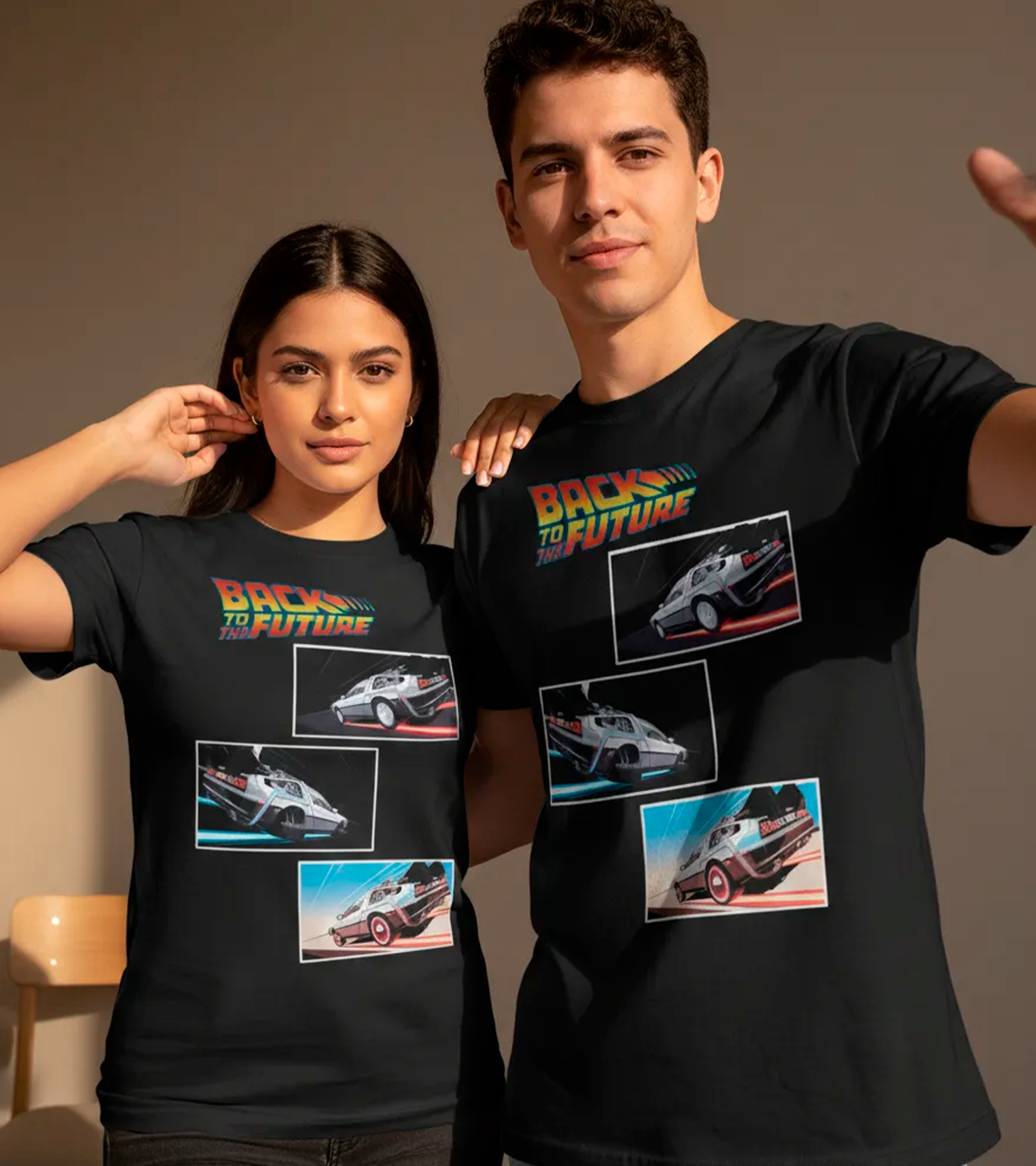 Polera Delorean Retro v3
