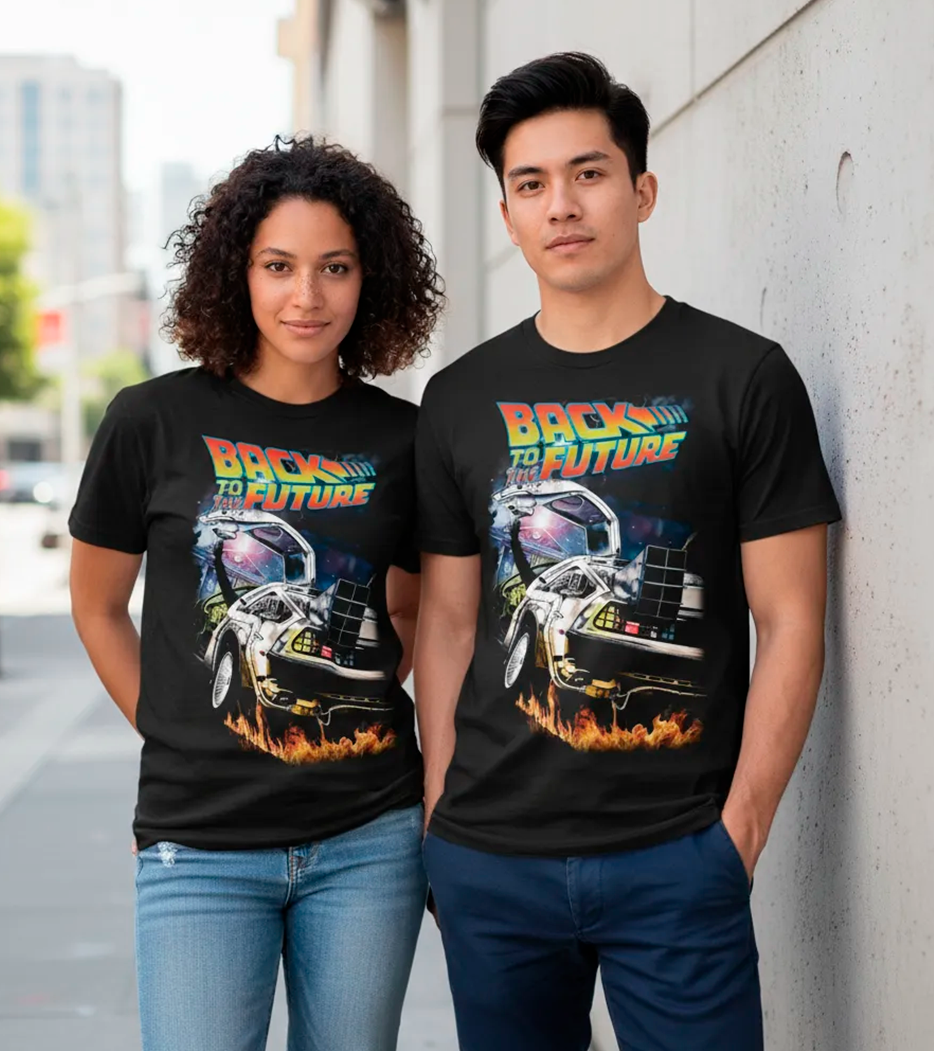 Polera Delorean Retro v4