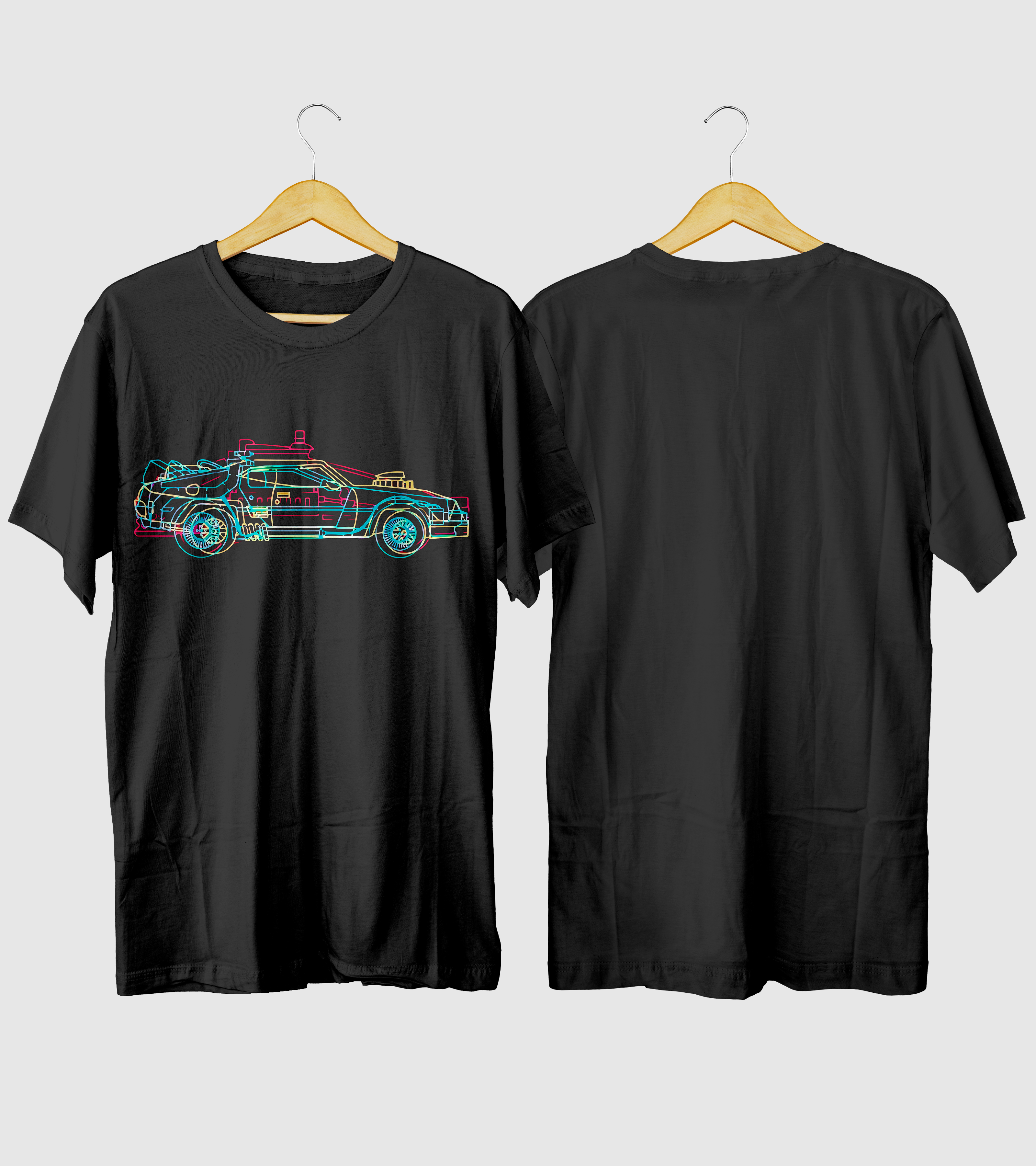 Polera Delorean Colorido